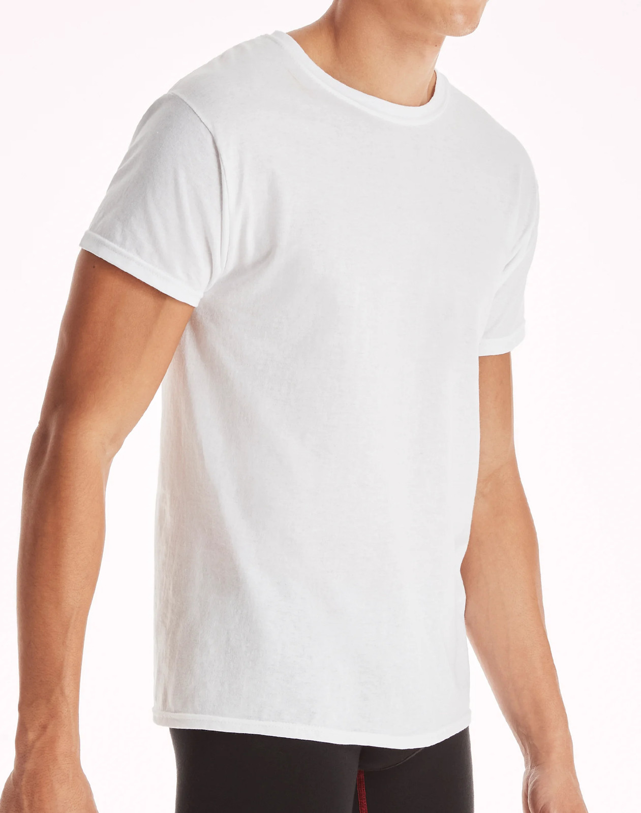 Hanes 10-Pack Men Tee T-Shirt ComfortSoft White Crewneck Undershirt Short Sleeve