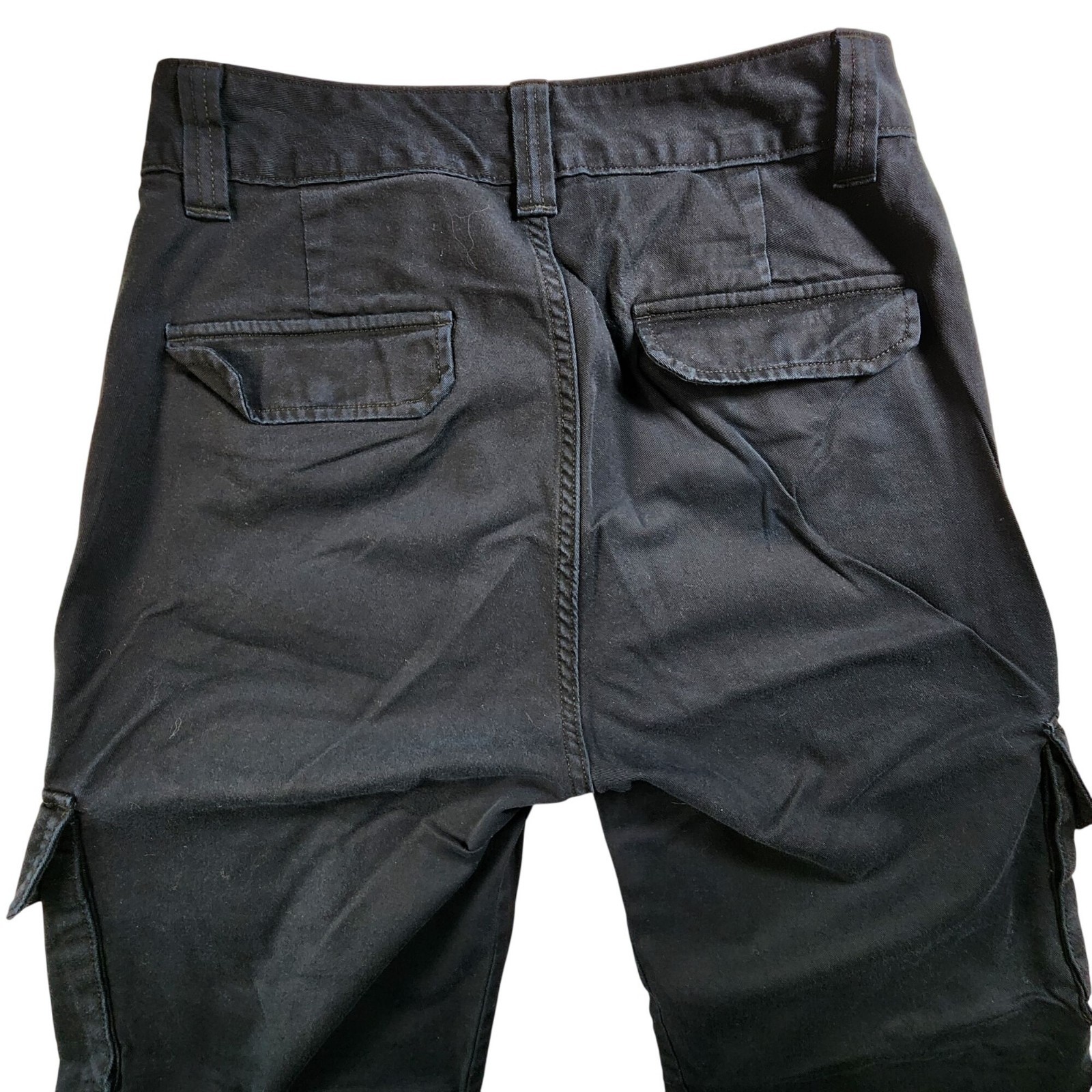 Tesla Womens Cargo Pants 10W X 30L Black Cotton Casual Wear