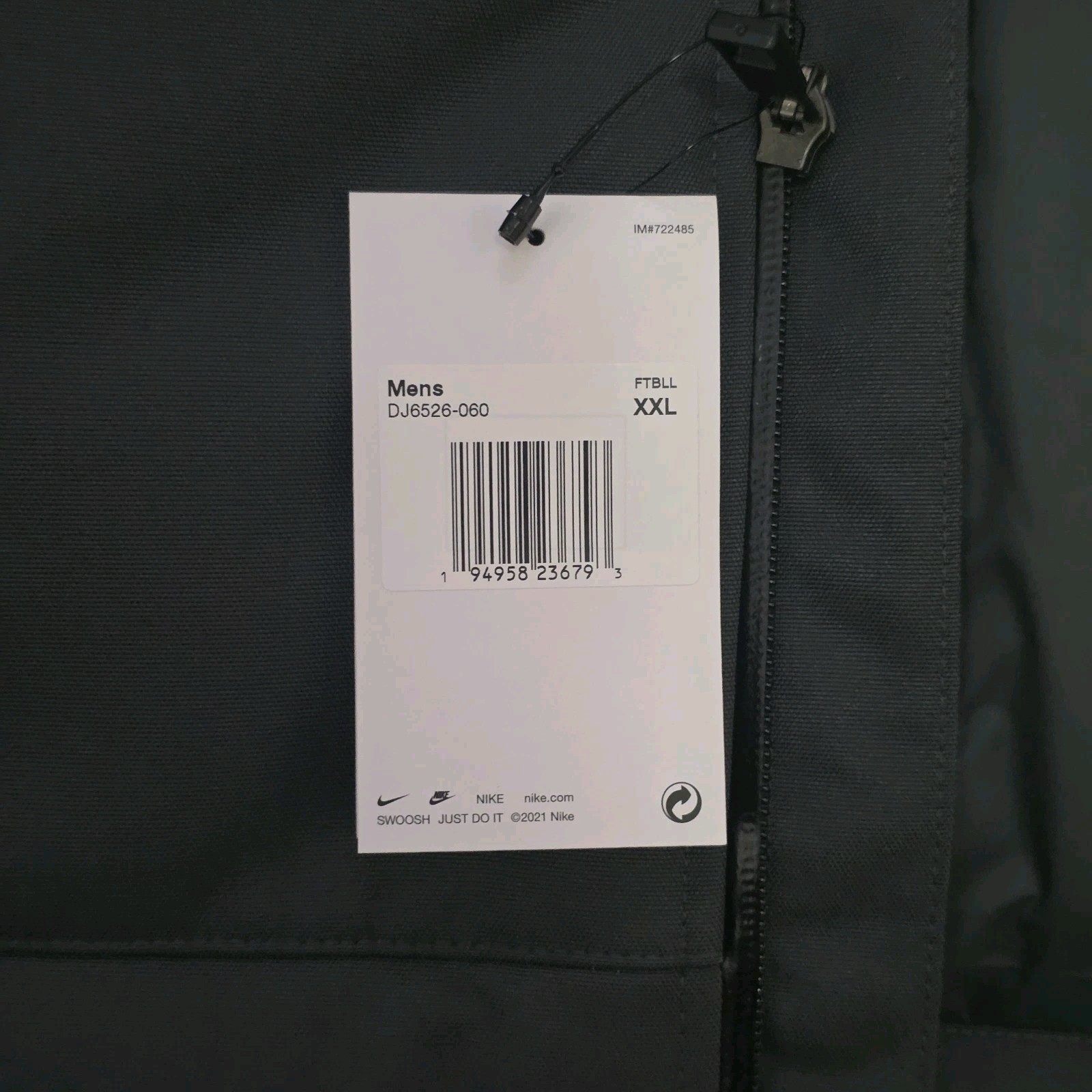 Nike 550 Duck Down Parka Winter Coat Dark Gray DJ6526-060 Men’s Sz 2XL NWT