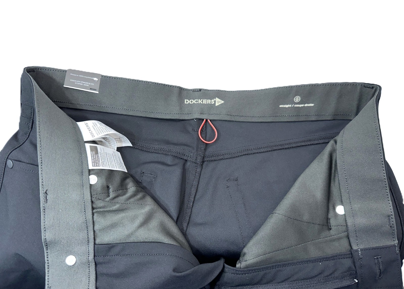 $80 Dockers Go Men’s Airwave Active Pants – Black – 34W x 30L – New With Tags