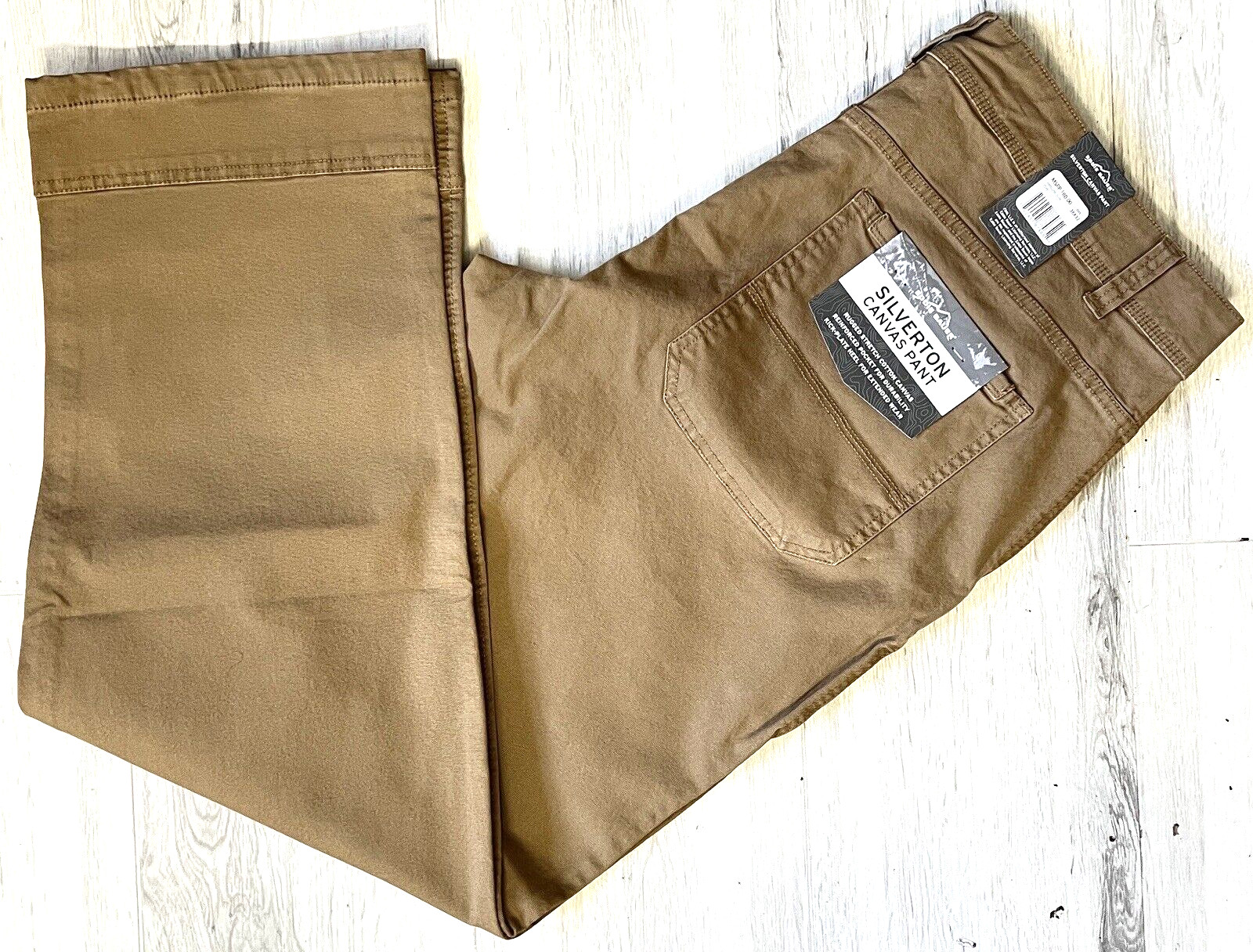 Eddie Bauer Silverton Rugged Stretch Cotton Canvas Pant Clay Size 38W X 32L