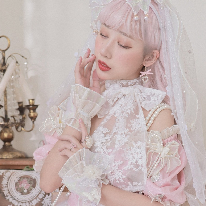 Women Floral Lace Waist Belt Sash Scarf Tie Ribbon Band Lolita ACC Decor