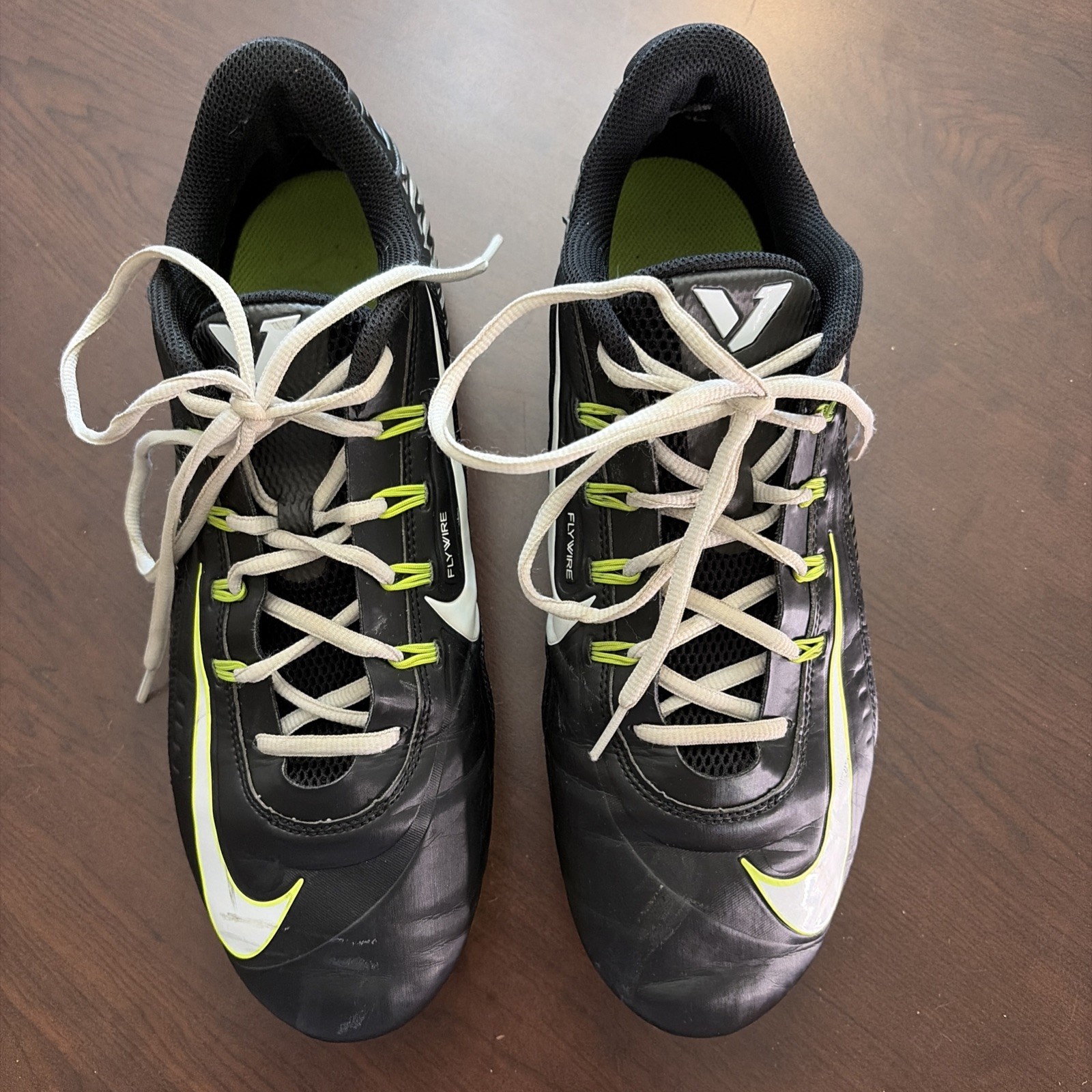 Nike Vapor Edge 360 VC “Black Volt” Men’s Size 11.5 Football Cleats