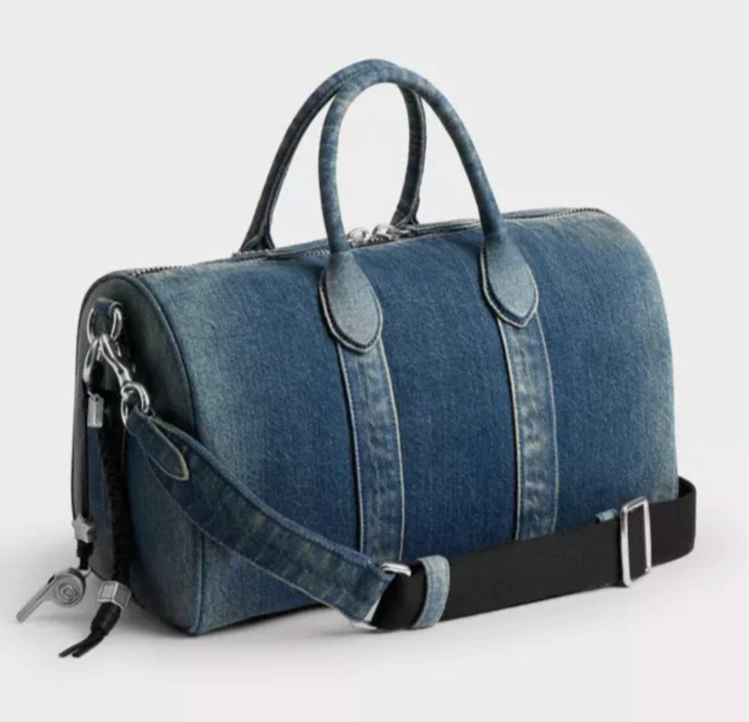 COACH Compass Bag 35 in Loved Denim CDU95 DDE Dark Denim_NWT_Expedited