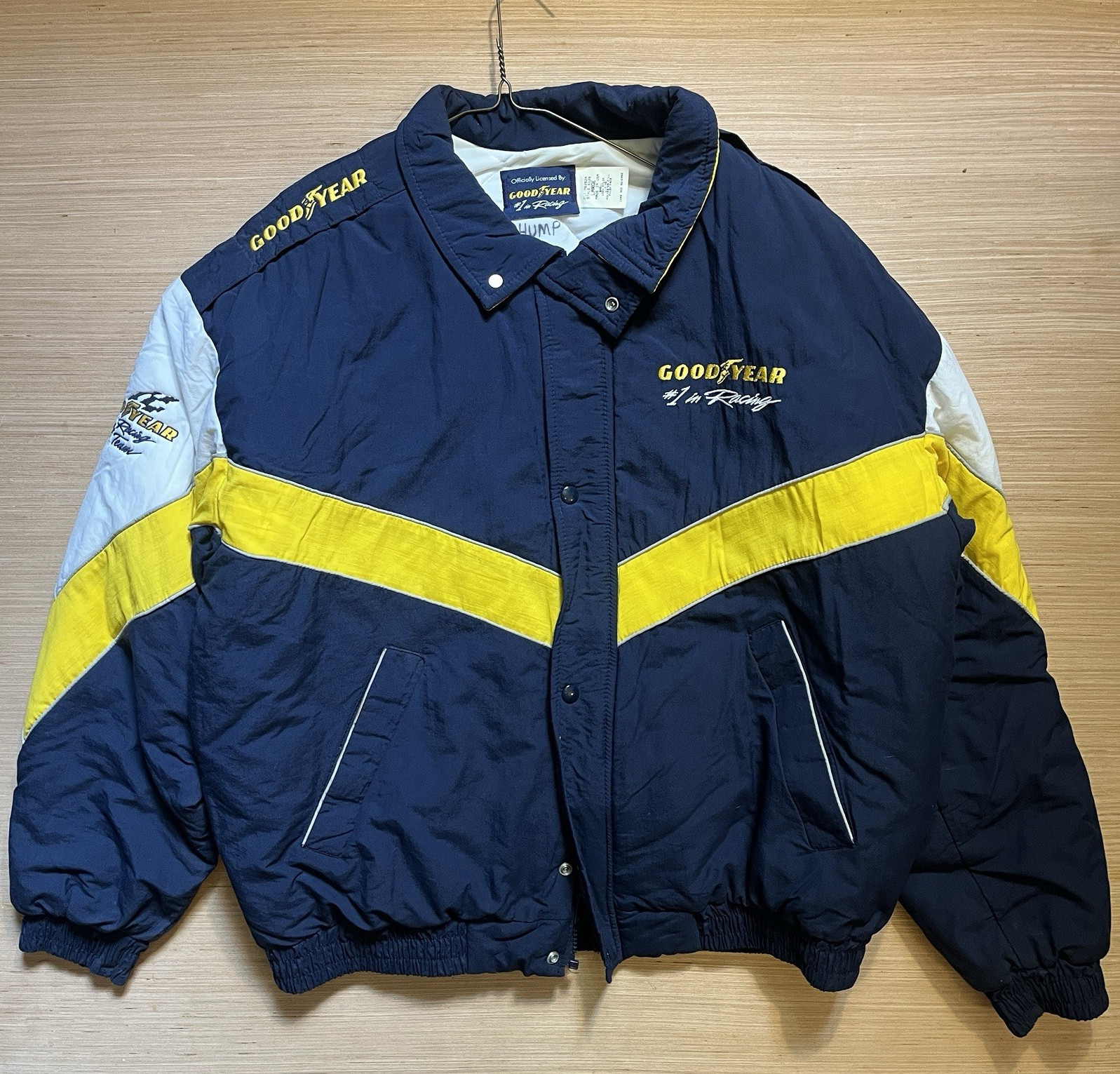 vintage 90’s Goodyear Racing Men’s Puffer Jacket