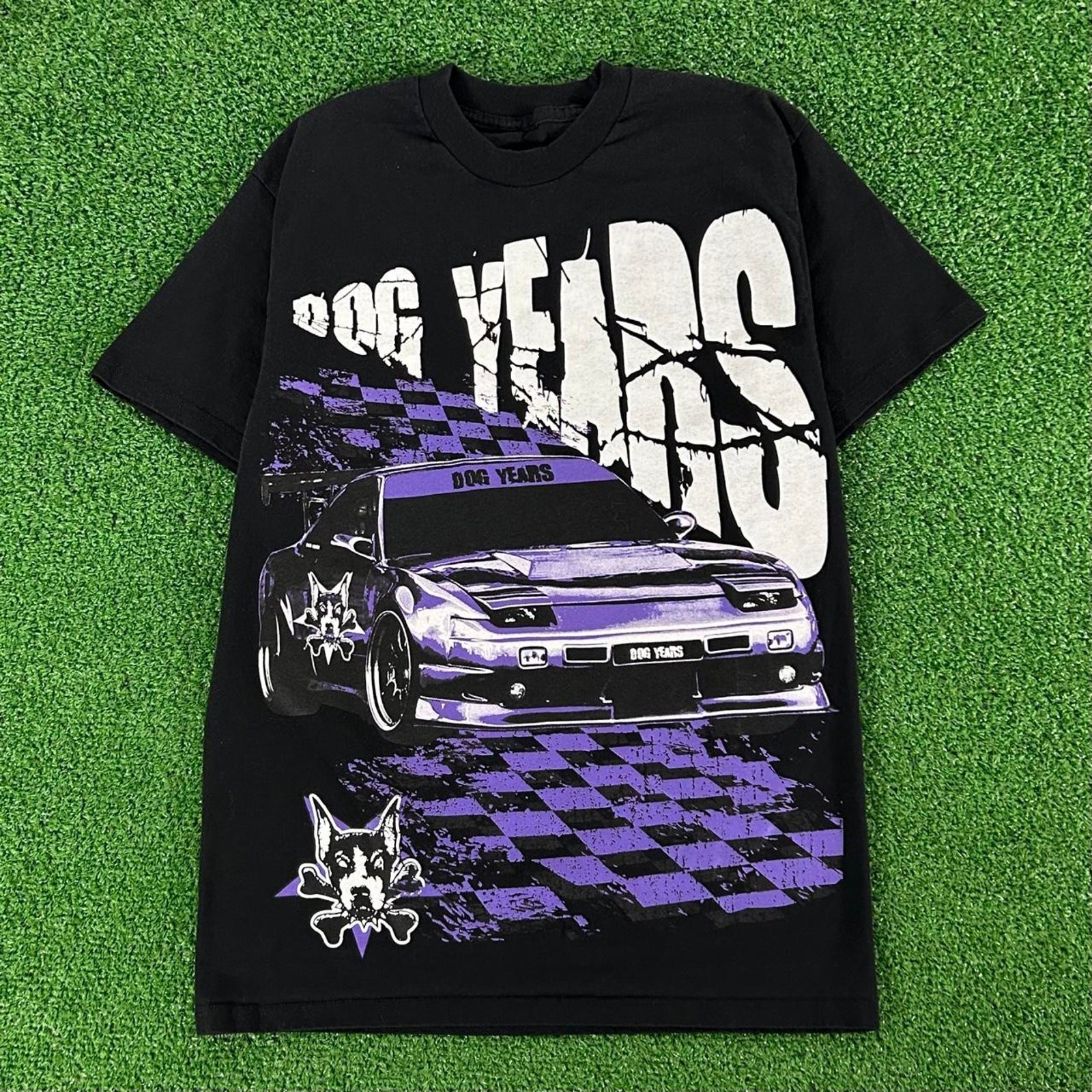 Dog Years Skate Club x City Morgue Racing All Over Print Graphic Tshirt Size M