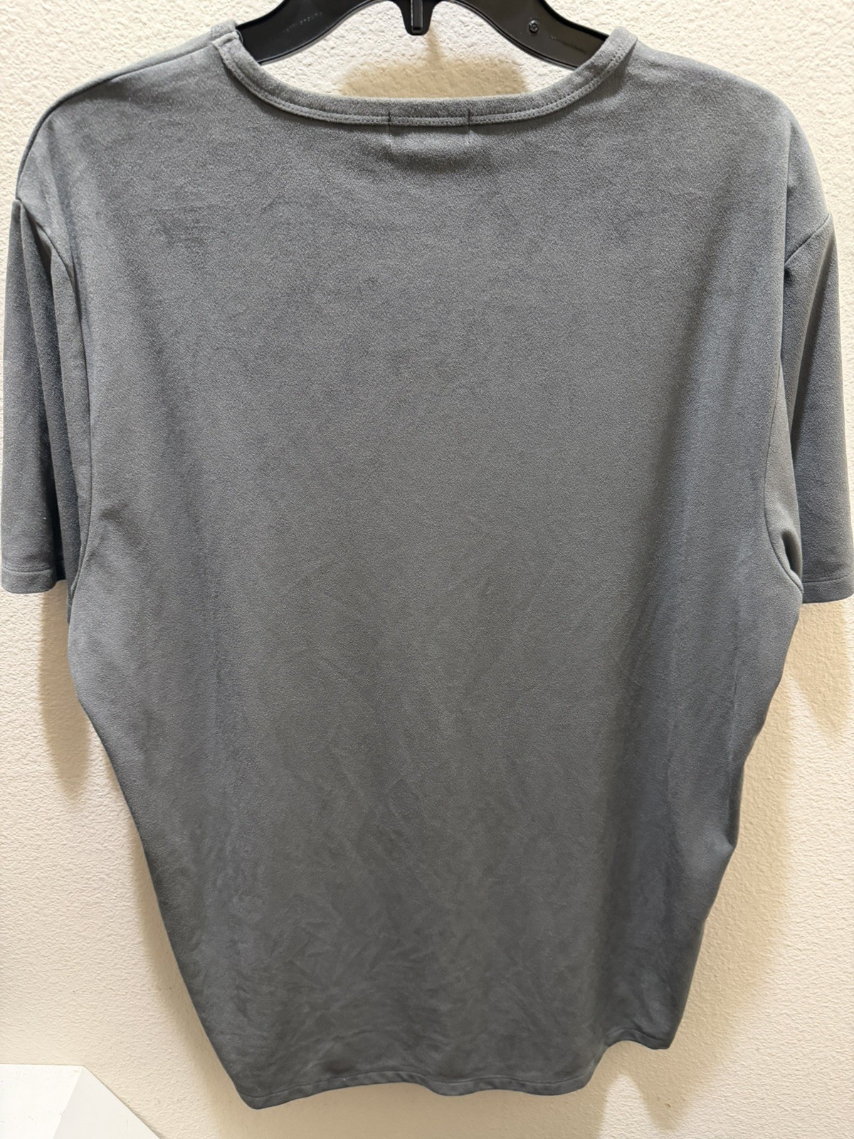 Forever 21 Men’s Gray Velour soft T-Shirt Short Sleeve Size XL