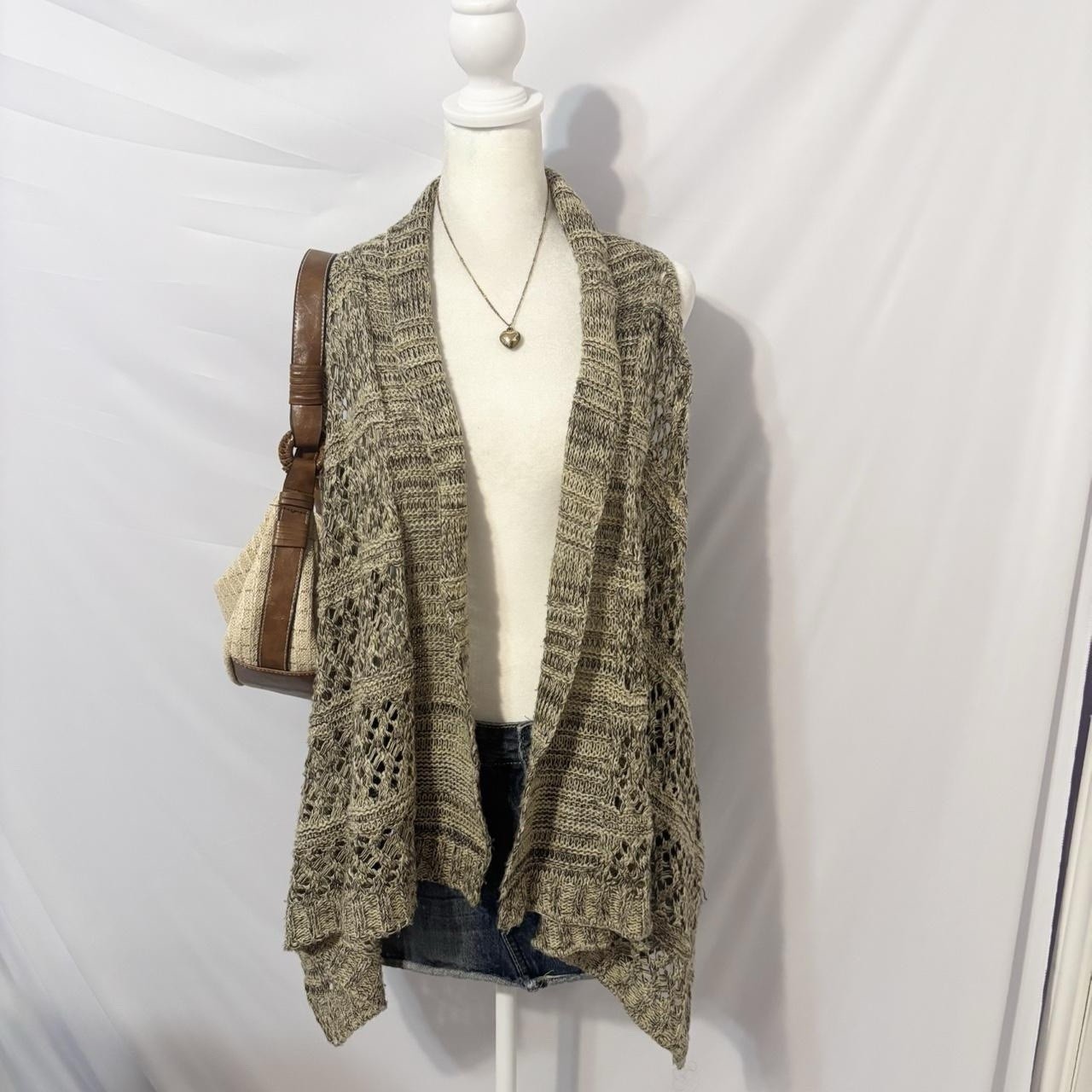 It’s Our Time Vintage Boho Indie Sleeveless Open Cardigan Shrug