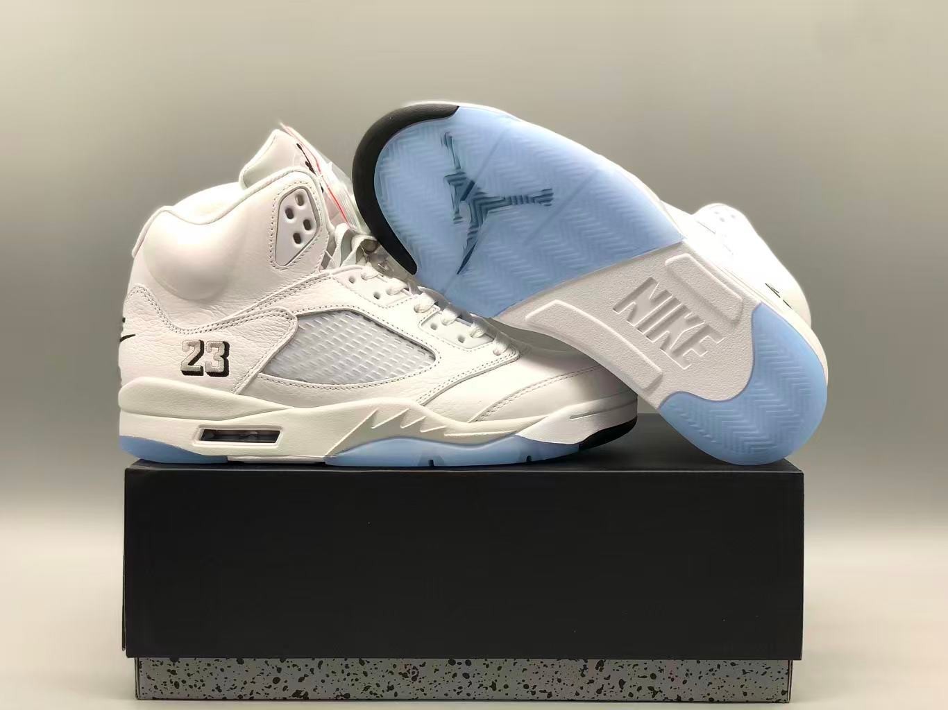 Jordan 5 Retro ‘White Metallic’ 2026 Men’s Basketball Shoes High Top