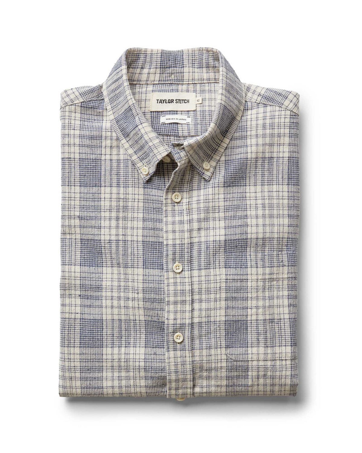Taylor Stitch x Shuttle Notes–The Jack in Japanese Oyster Plaid Men’s Medium