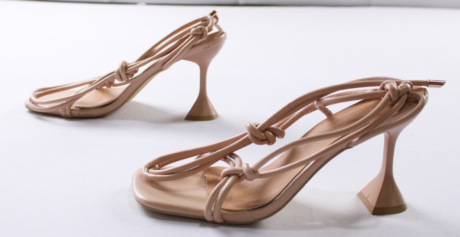 Micas Women’s Tie Ankle High Heeled Sandals CD4 Wheat Size US:10 EU:41
