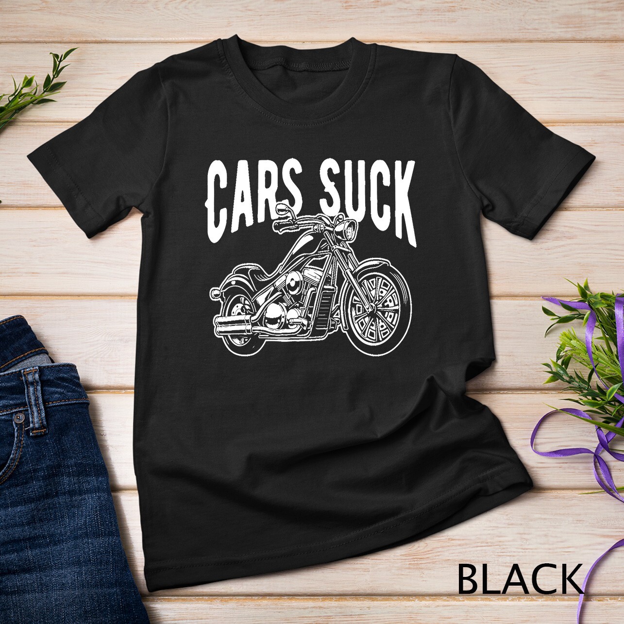 Cars Suck, Motorcycle, Bike, Biker, Rider, Racing – T-Shirt Unisex T-shirt