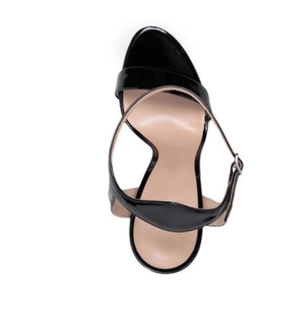 Women’s Leather Roman Stilettos Heel Sandals Peep Toe Shoes Formal Fashion Chic