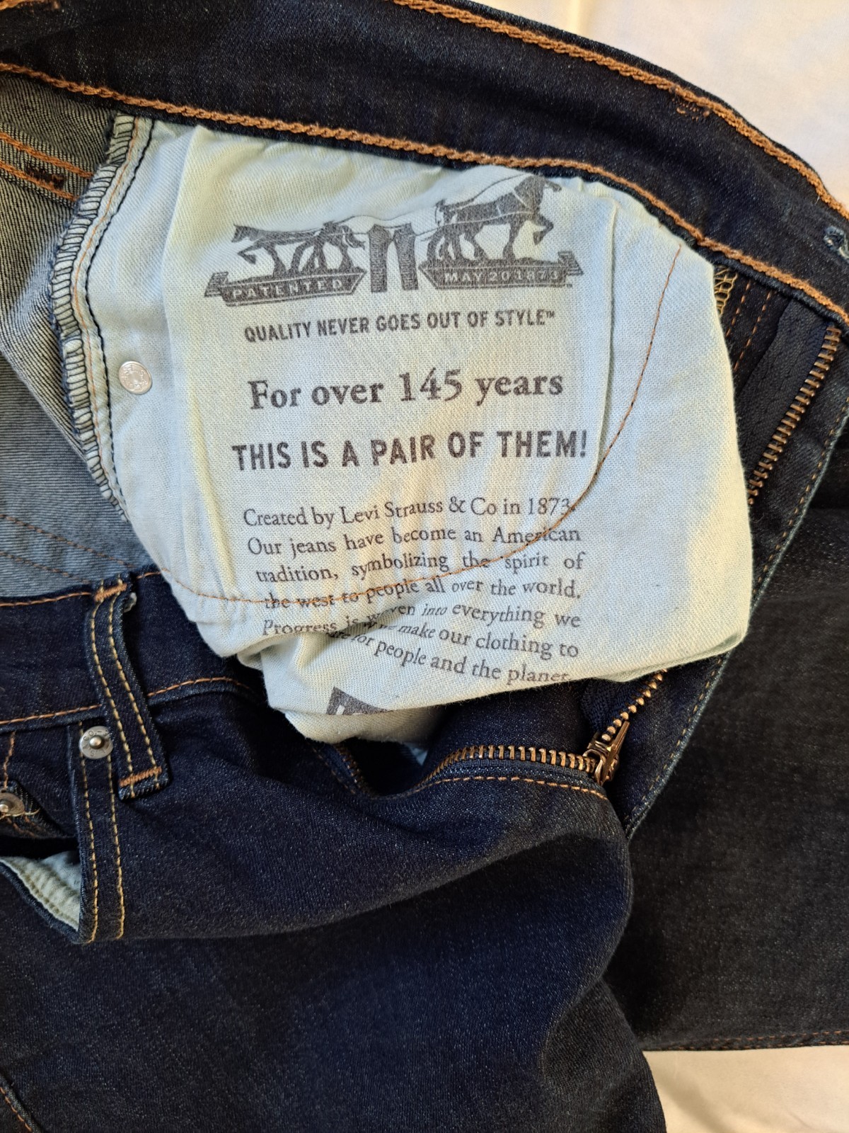 Levi’s 502 Men’s Regular Taper Jeans Blue W32 L30 (Actual 33×27.5)