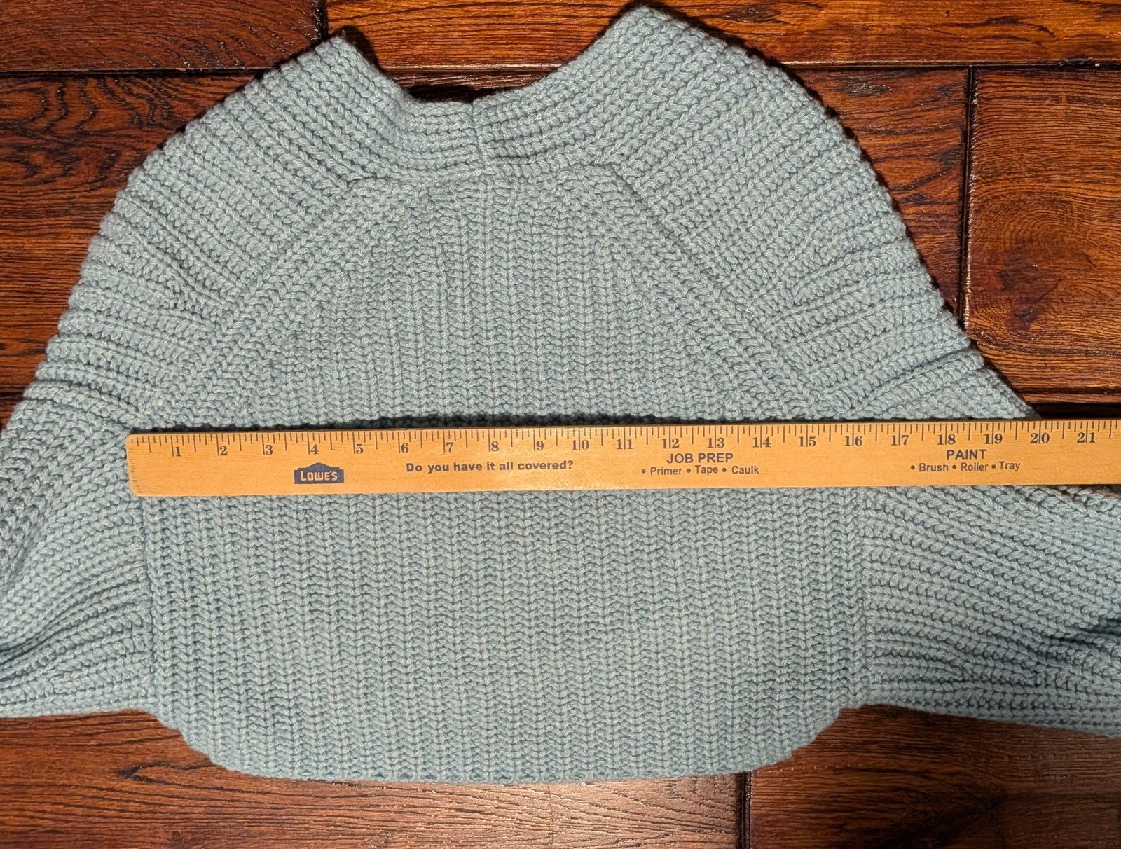 VINCE Lofty Rib Bolero Shrug Cardigan in Pale Blue Wool Cashmere Crop M/L – NWT