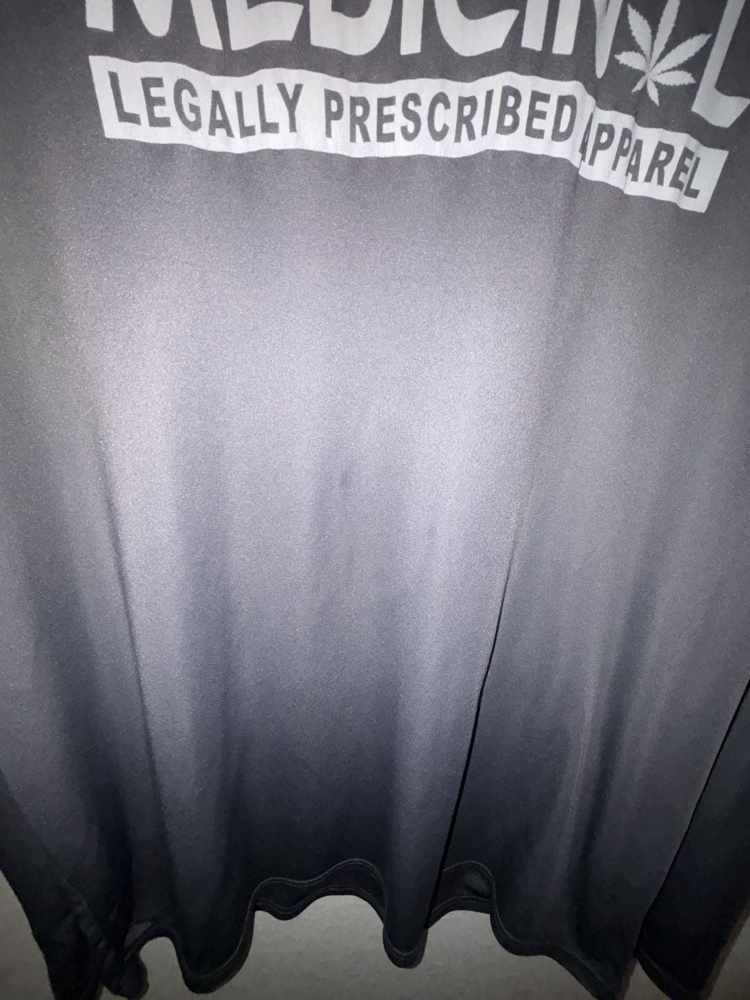 A4 Performance Long Sleeve T-Shirt Gray ‘MEDICIN L Legally Prescribed Apparel’