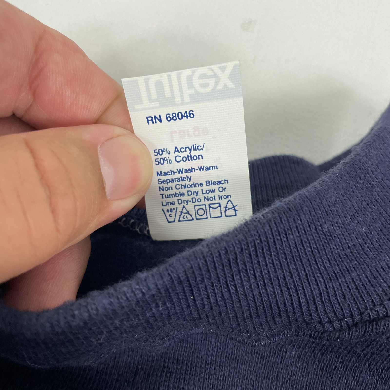Vintage Tultex Sweatshirt Mens Large Blue POW MIA Crewneck You Are Not Forgotten