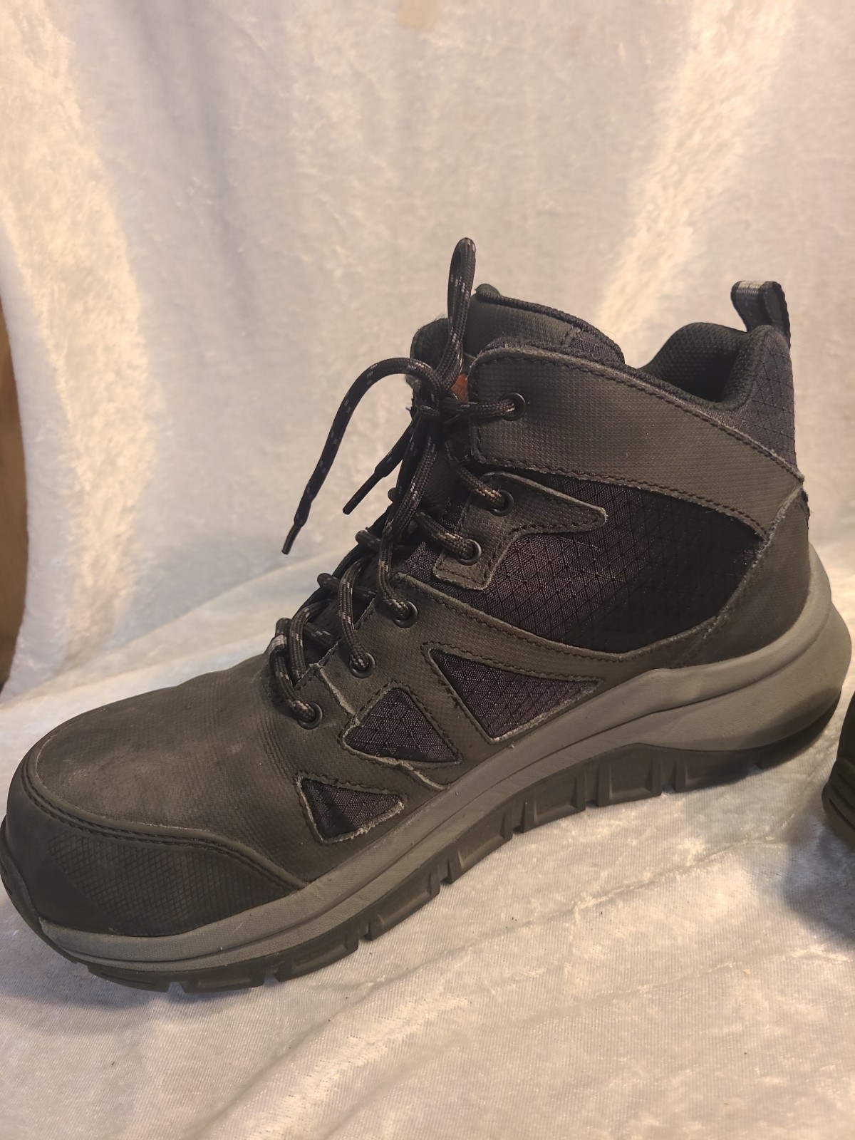 Merrell Fullbench Speed Mid Carbon Fiber Work Boots, Black, Men’s 8.5M
