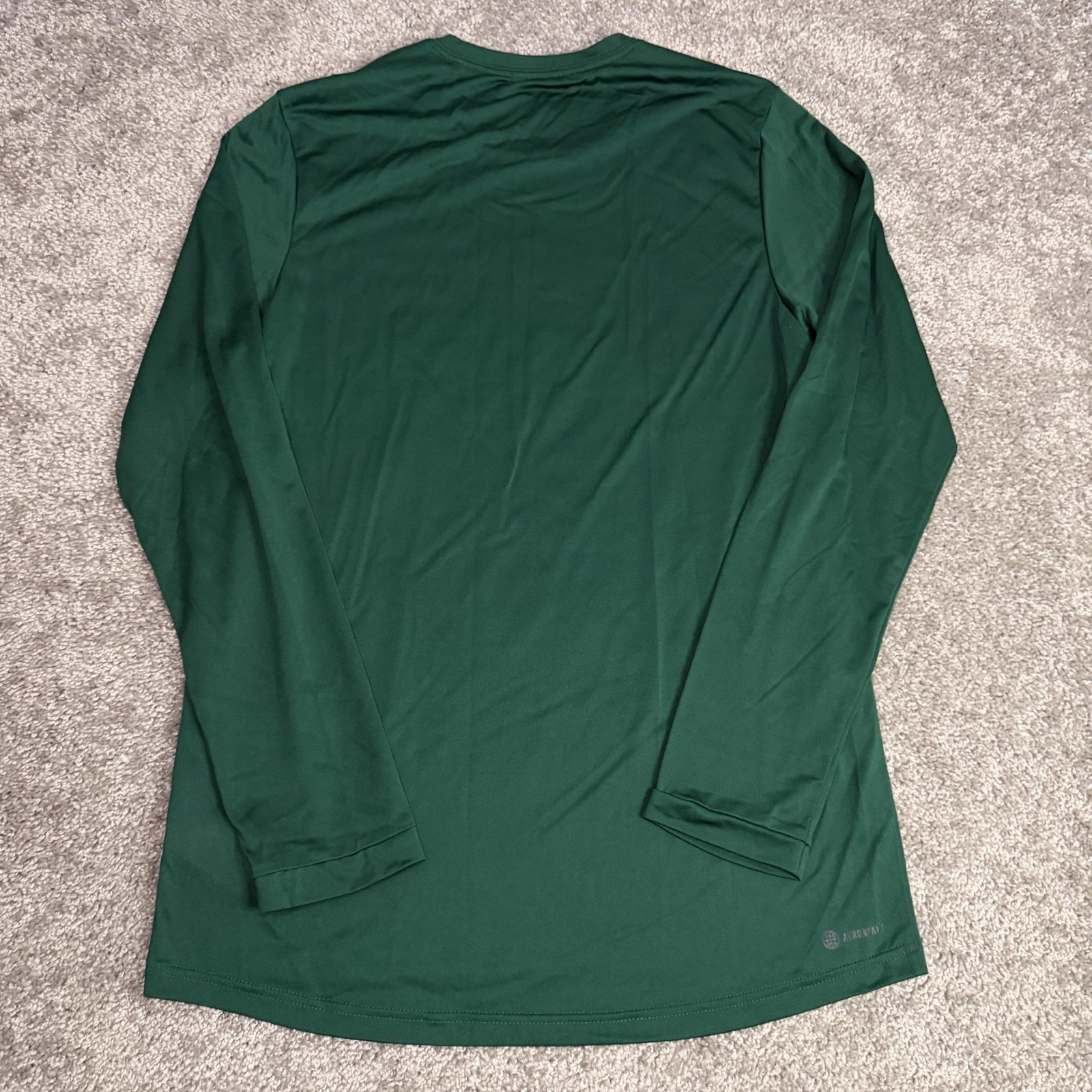 Adidas Shirt Mens M Green UM University of Miami Long Sleeve Soccer