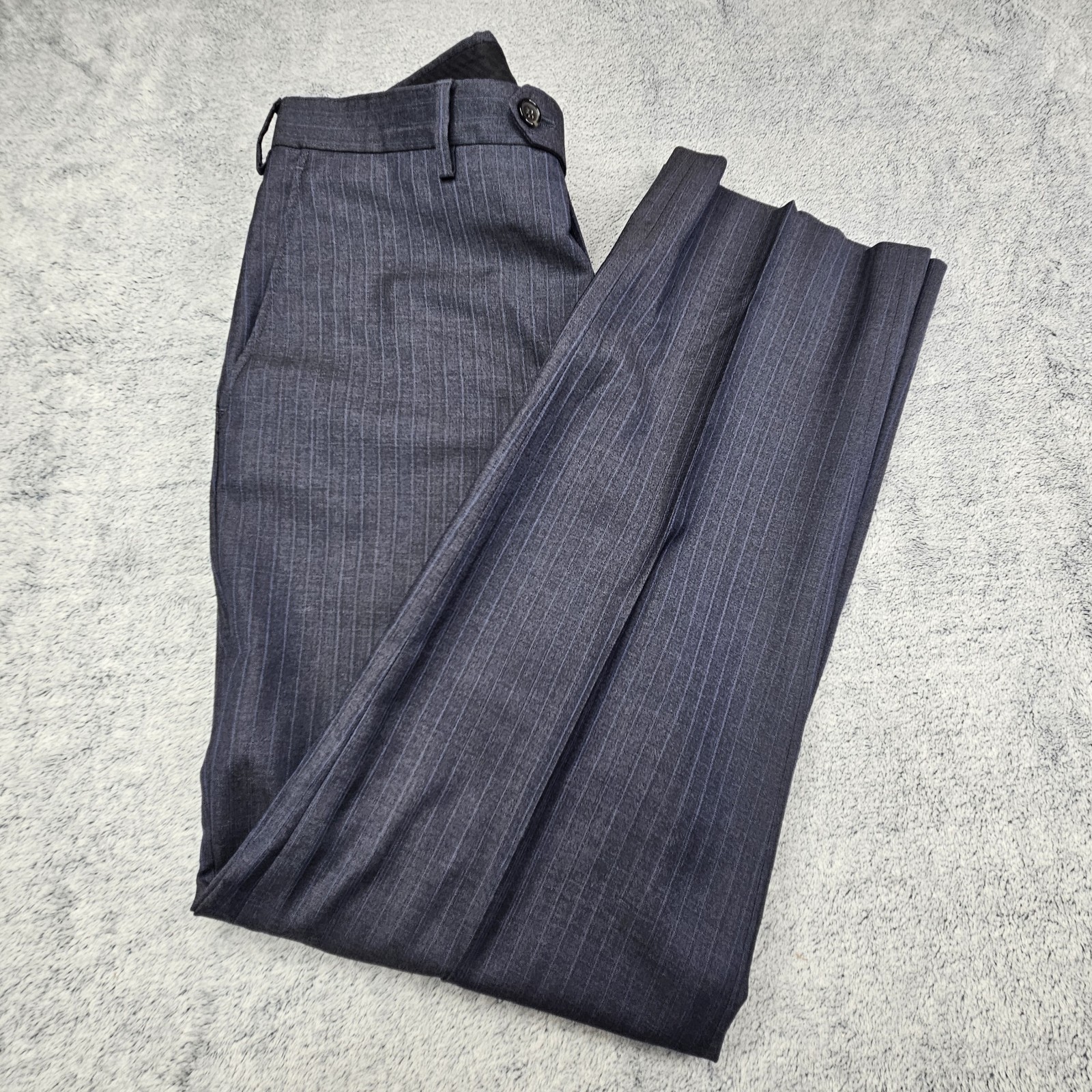 Brooks Brothers Pants 1818 Fitzgerald 35×31 Pinstripe Trousers Made In Italy