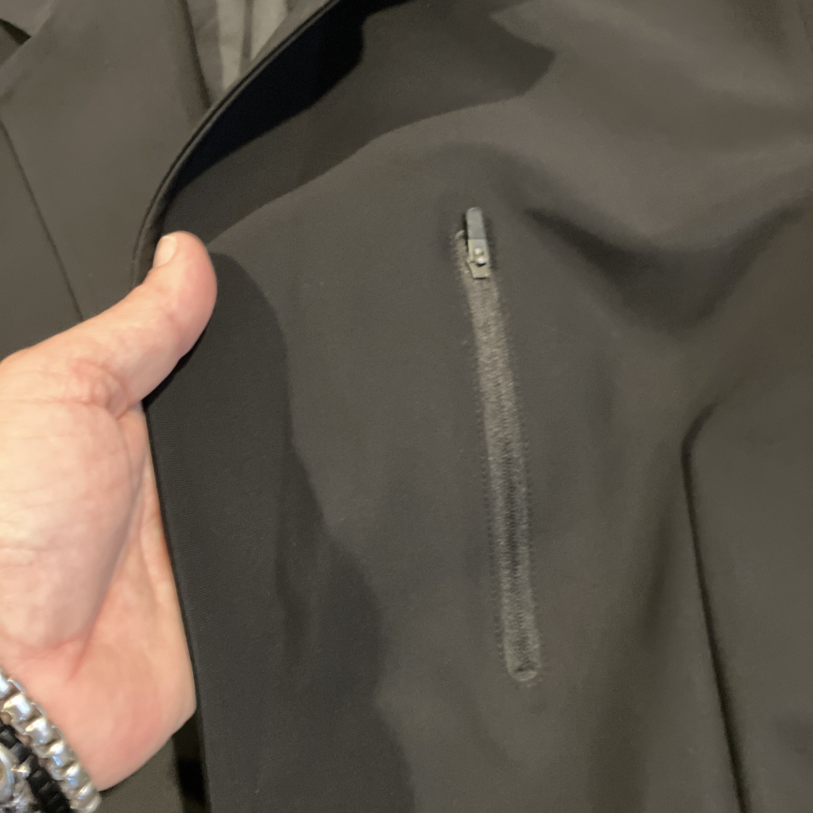 NWT – Paskho – Black Blazer / Jacket – Stretch Modern Travel Tech Pockets – XL