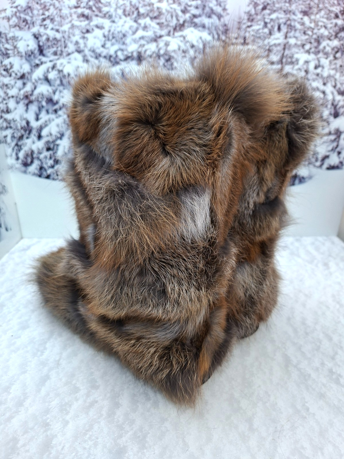 Patchwork Fox fur boots for women, mukluks, yeti boots, Womens Eskimo boots