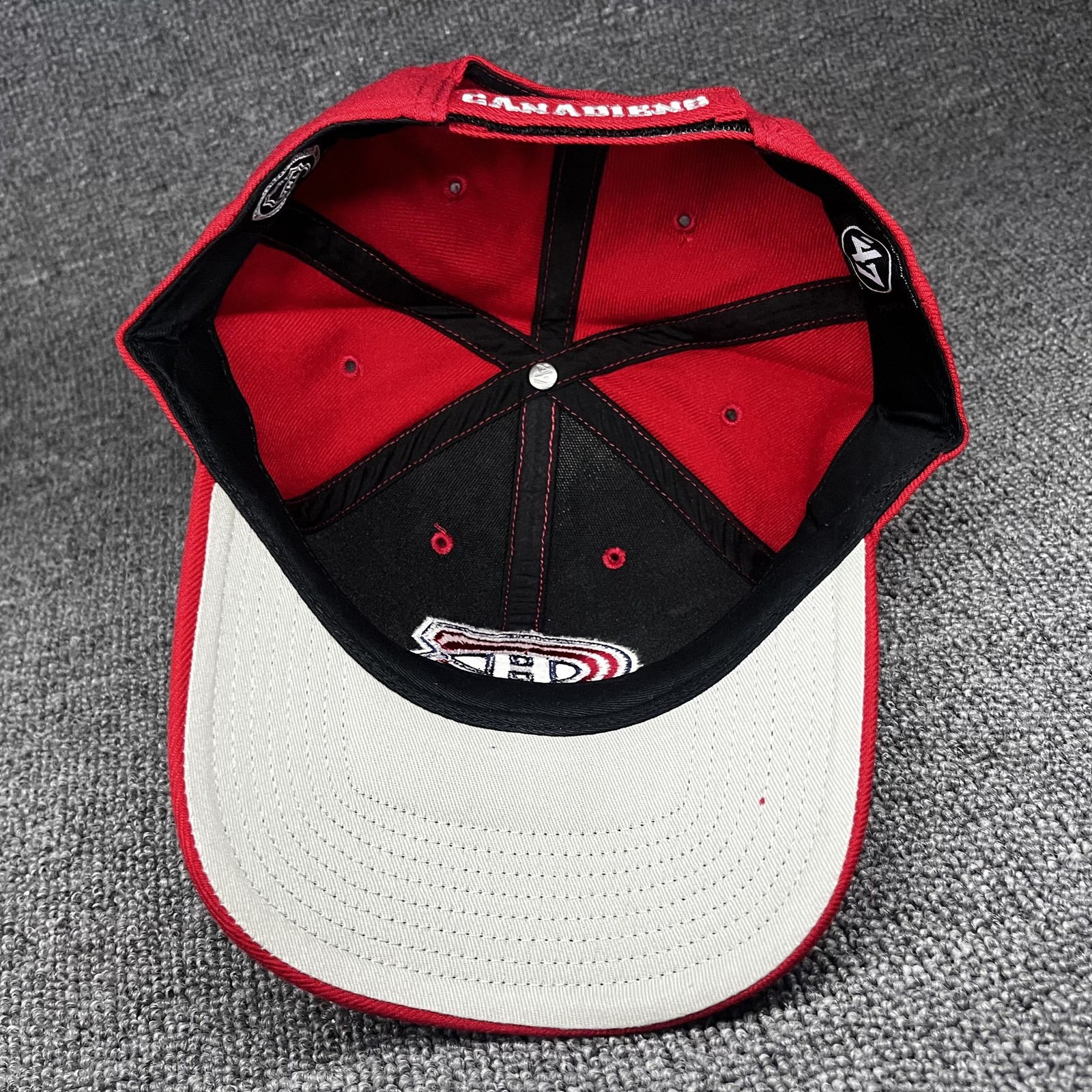 ’47 Brand Montreal Canadiens Baseball Cap Strapback Red Unknown Size