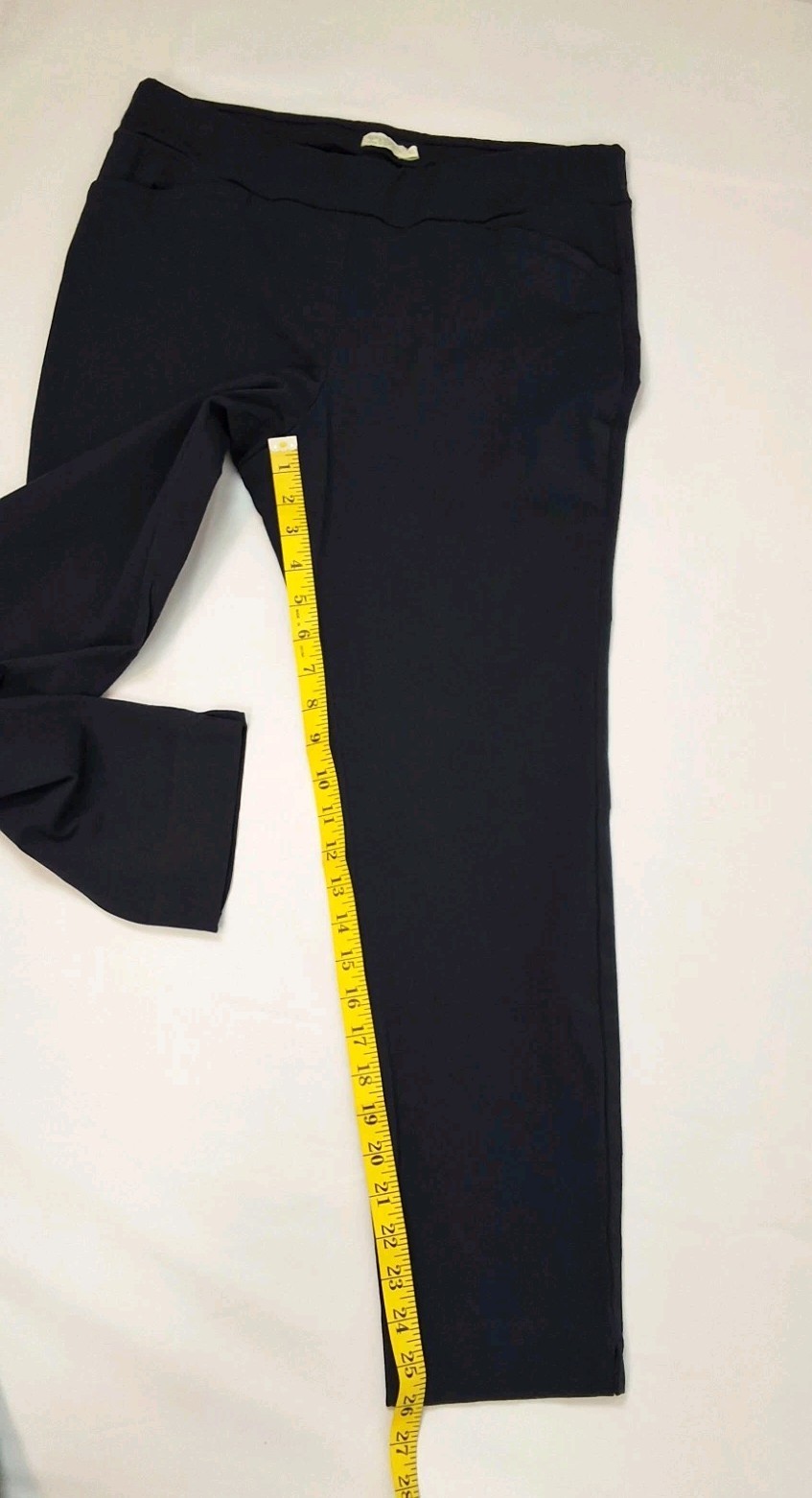 Spartina 449 Womens Pull On Pants Navy Blue Stretch Rayon Nylon Spandex Sz-XL