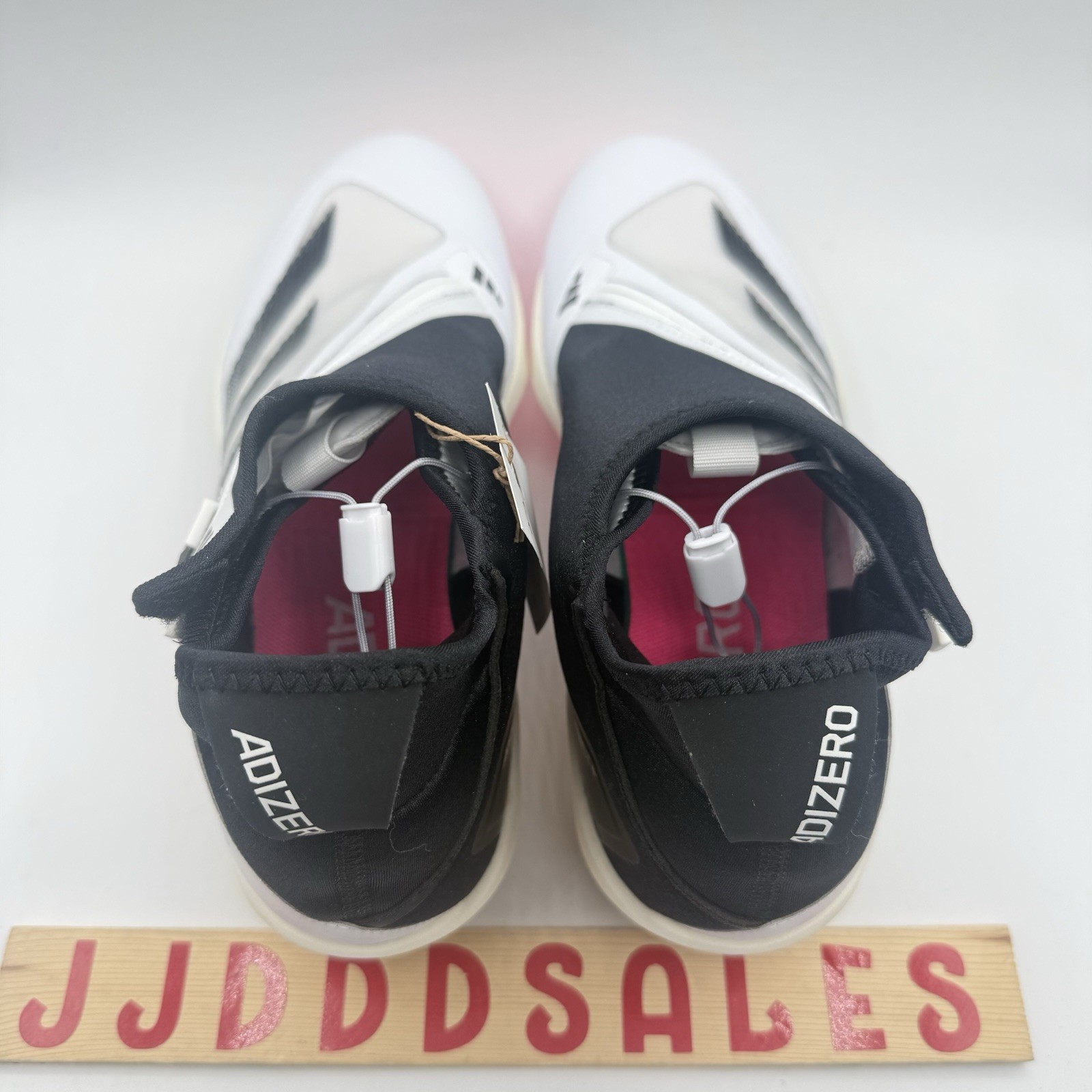 Adidas Adizero Impact+ Baseball Cleats White Black Pink IF3352 Men’s Sz 12.5 NWT