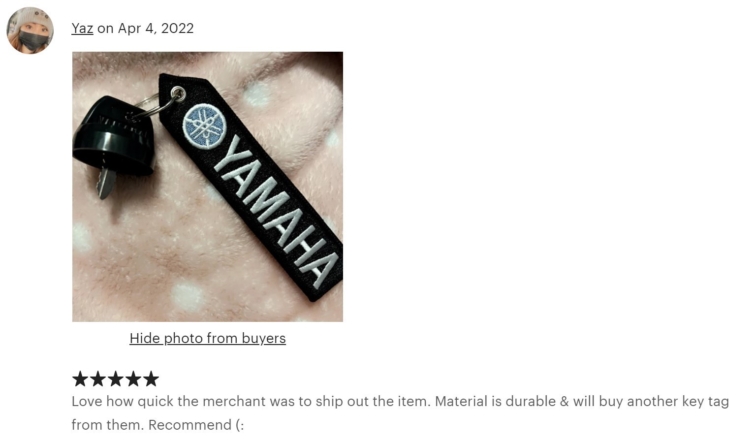 Yamaha Double Sided Biker Keychain Yamaha Lovers Key Holder Motorcycle Key Tag