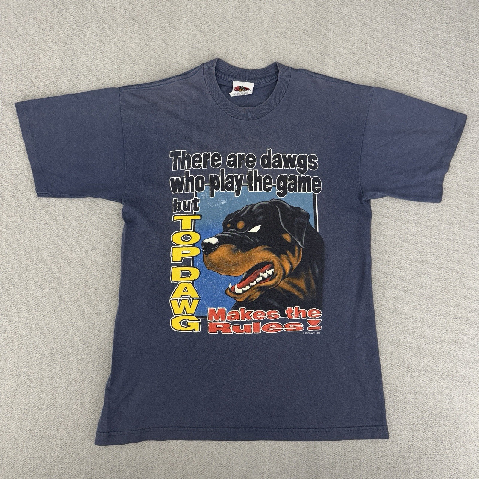 90’s Top Dawg Youth XL Shirt Rottweiler Dog Kids Streetwear Hip Hop Grunge USA