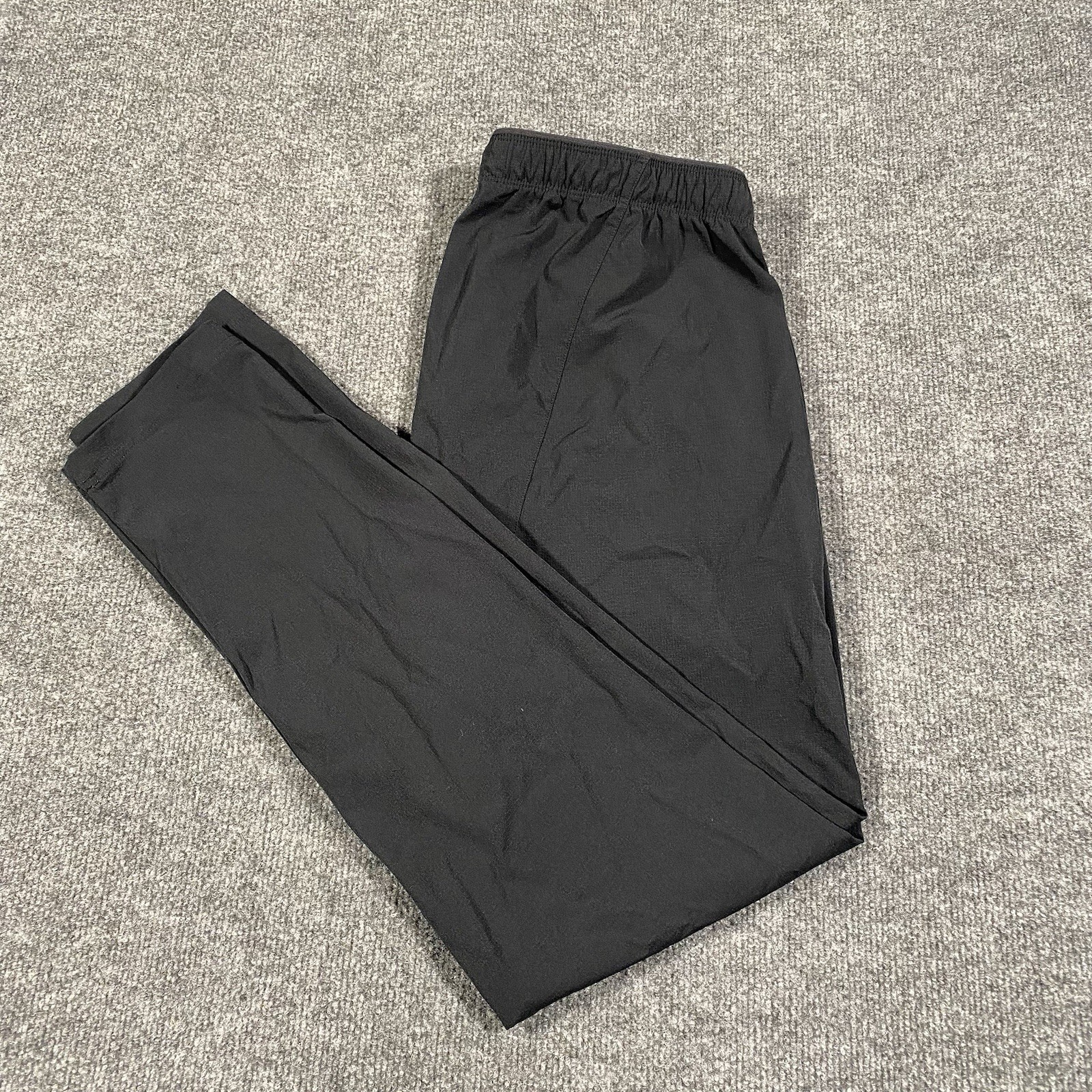 Paskho Pants Mens M Black Tech Minimalist Performance Stretch 32×32 Windbreaker