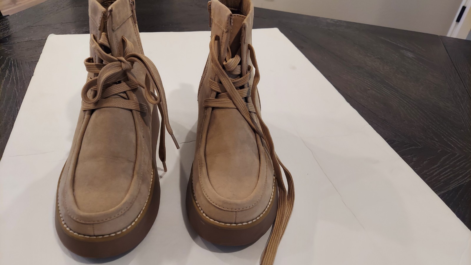 Sonoma Goods for Life Women’s beige Ankle Boots Size 8 .