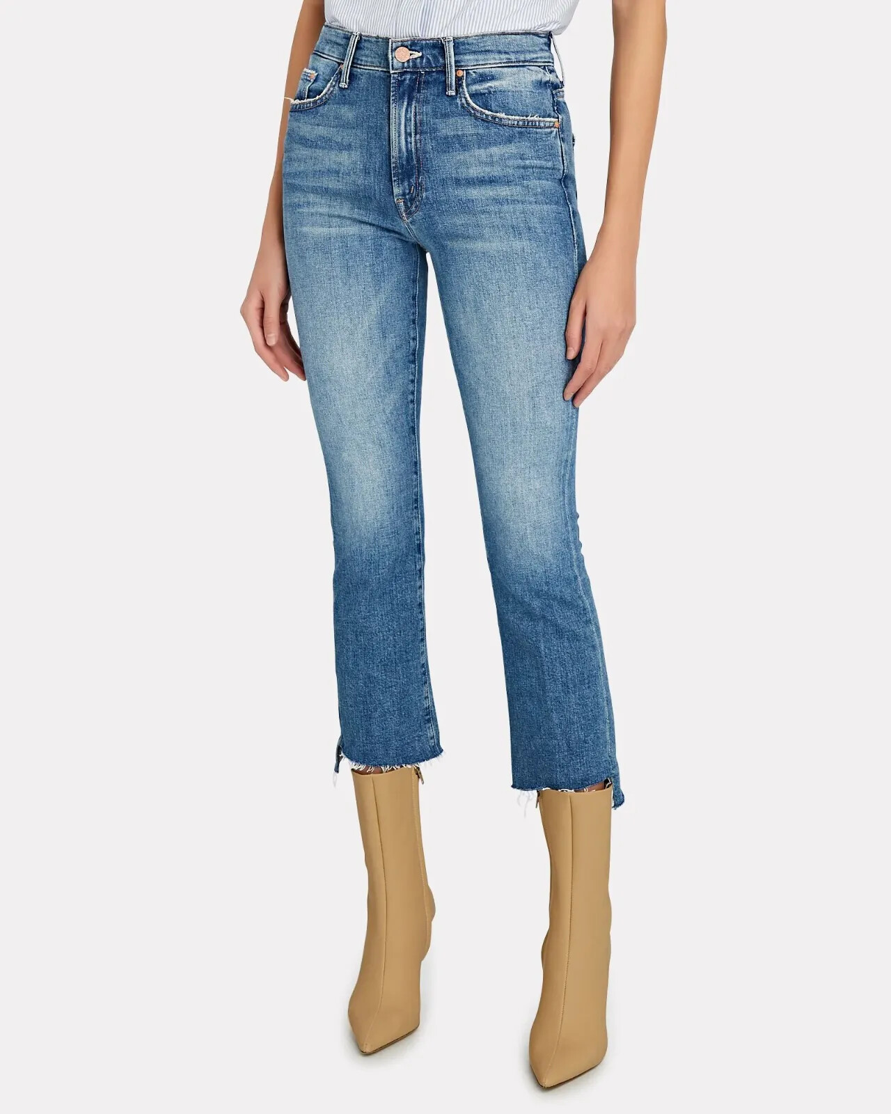 NWT Mother Denim Insider Crop Step Fray in Scenic Route Size 24, 26, 30 $228