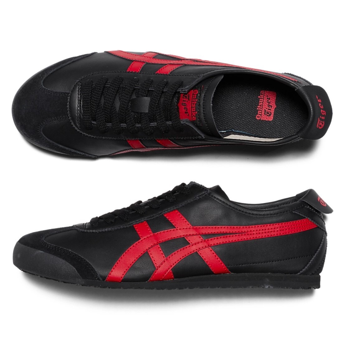 Onitsuka Tiger MEXICO 66 1183C102 004 BLACK CLASSIC RED