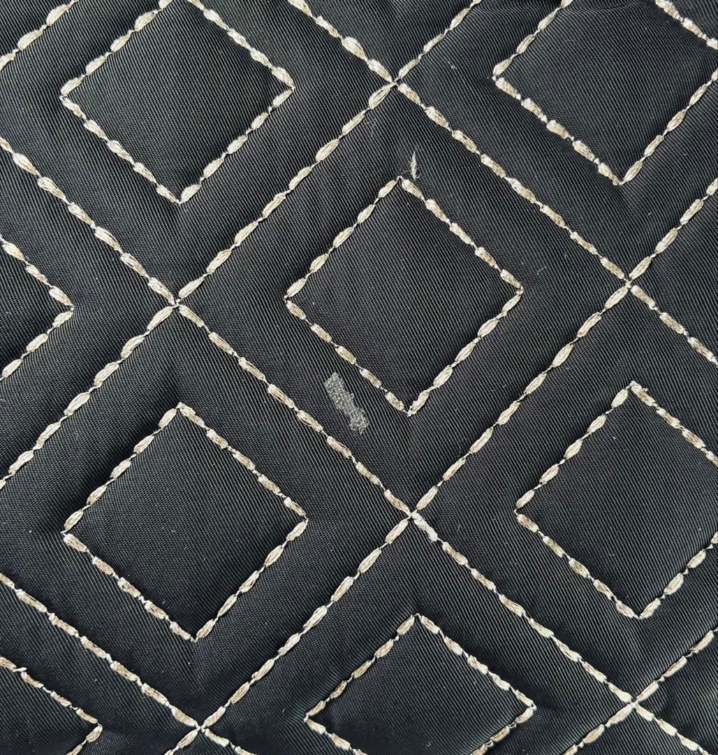 A4 Compatible Tory Burch Nylon Tote Bag Quilted Ella Black