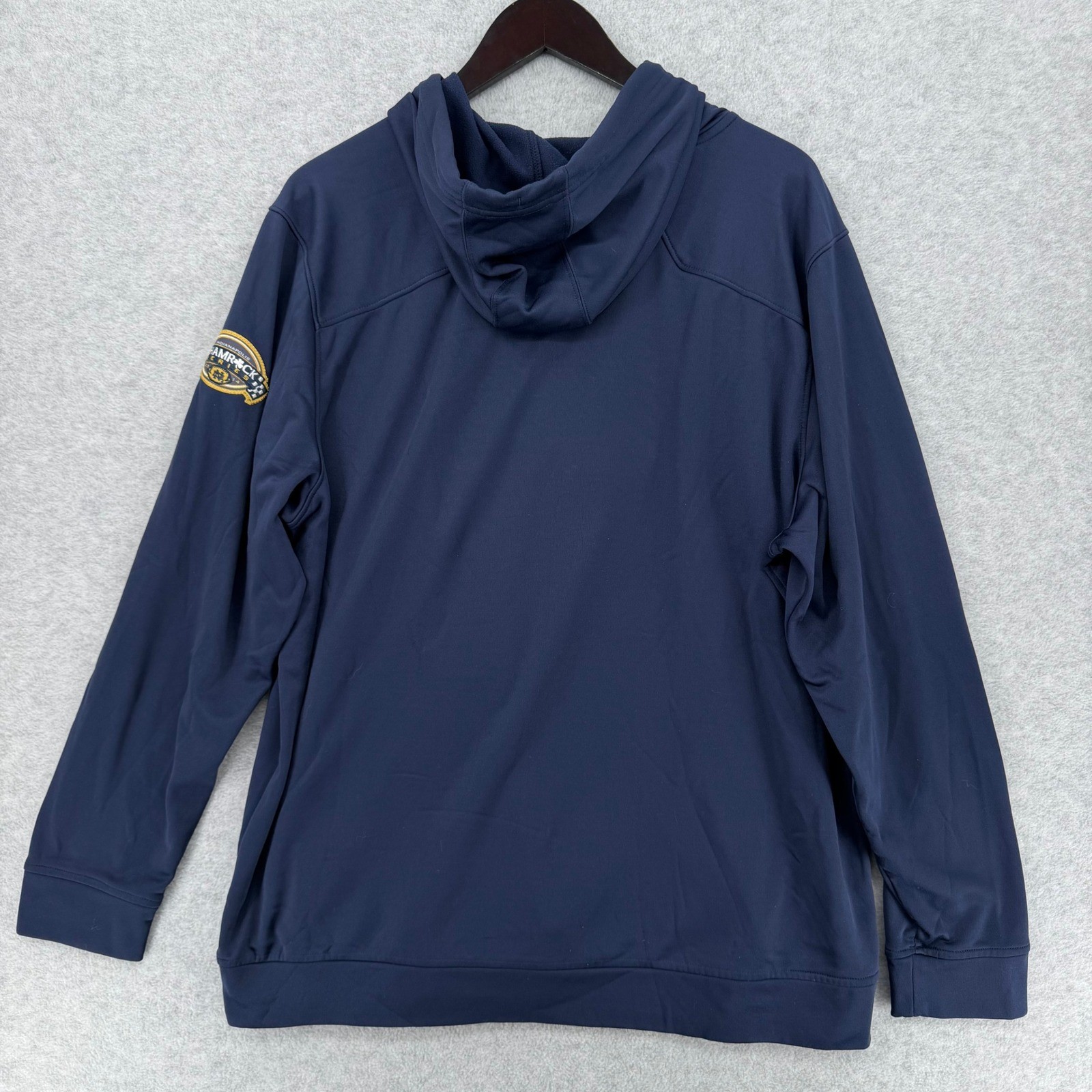 Under Armour Hoodie Mens XL Blue Notre Dame Shamrock Series 2014 UM8762ND1