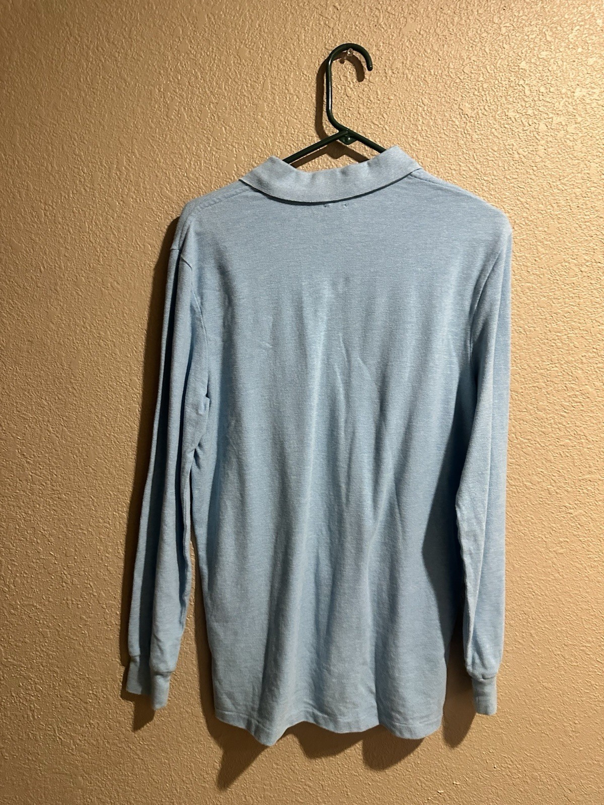Polo Ralph Lauren Classic Fit Blue Long Sleeve Polo Shirt Men’s S Cotton Knit
