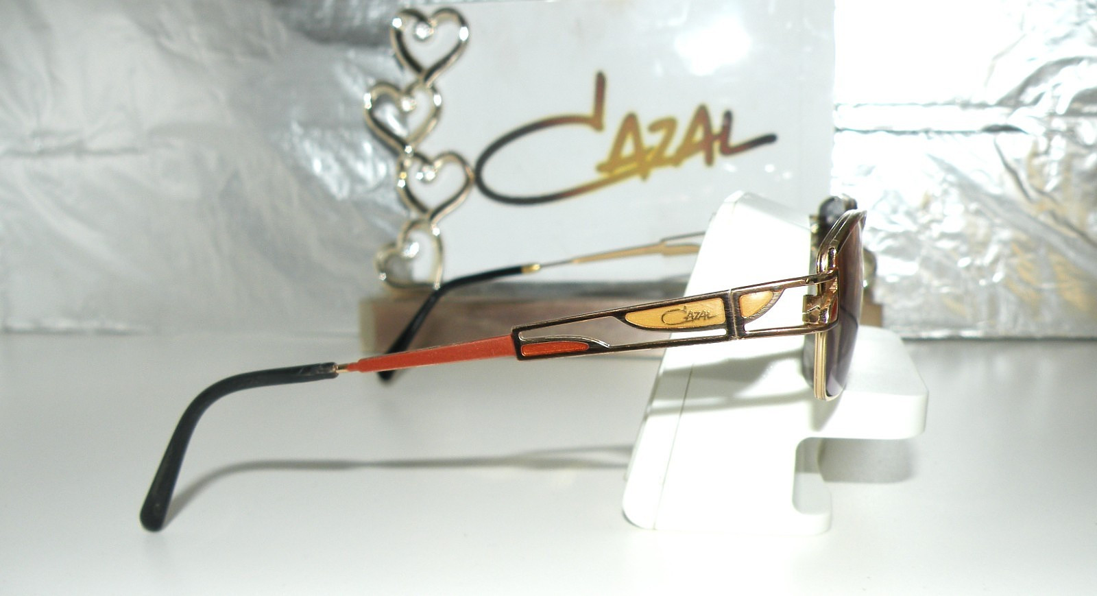 VTG 90’s CAZAL MOD 194 COL 712 GEOMETRIC POLARIZED SUNGLASSES FRAME BOX 11 TF RB