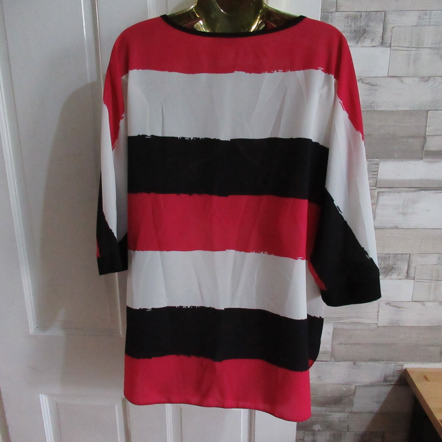SOON ● size 18● pink black white blouse top womens ladies