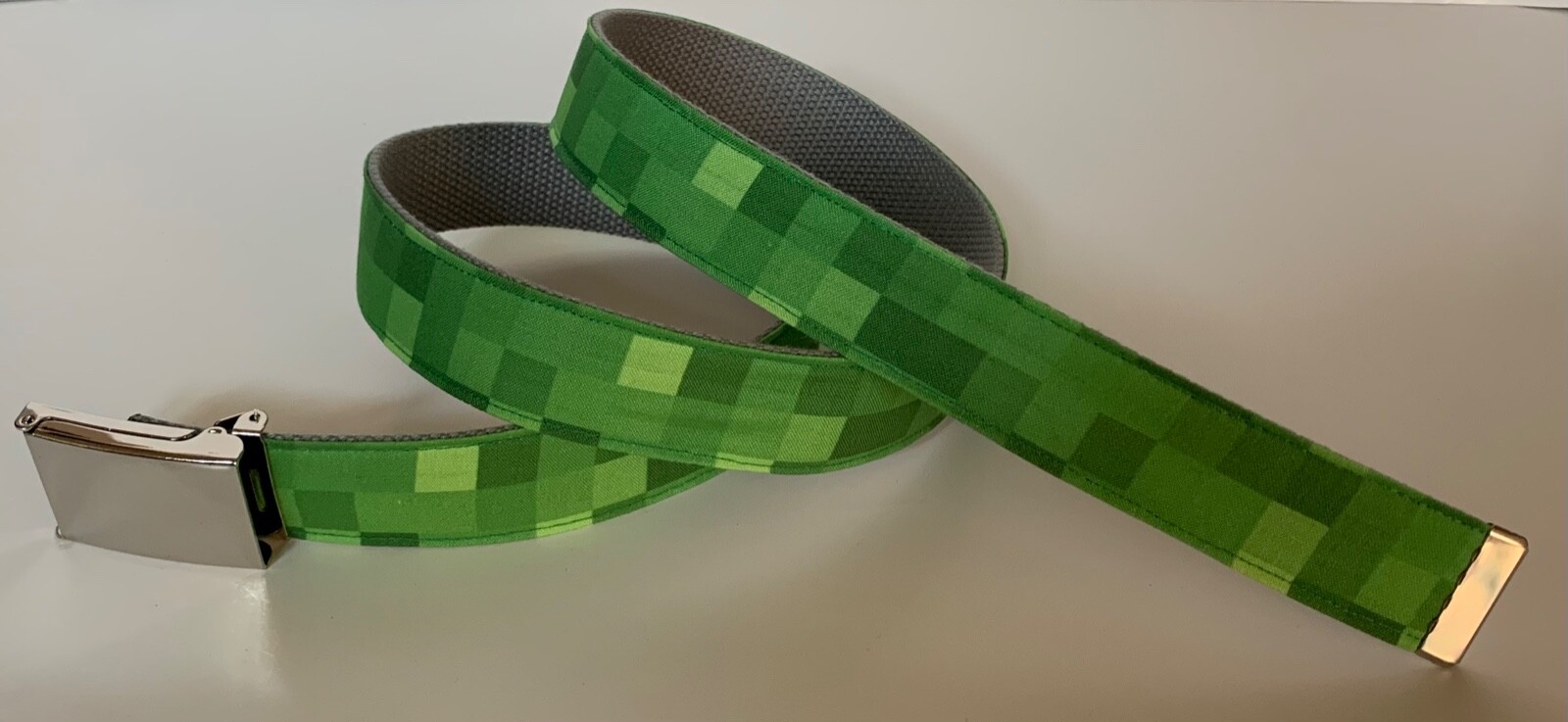 Minecraft Creeper Belt & Buckle one size fits all gamer green the player mobs
