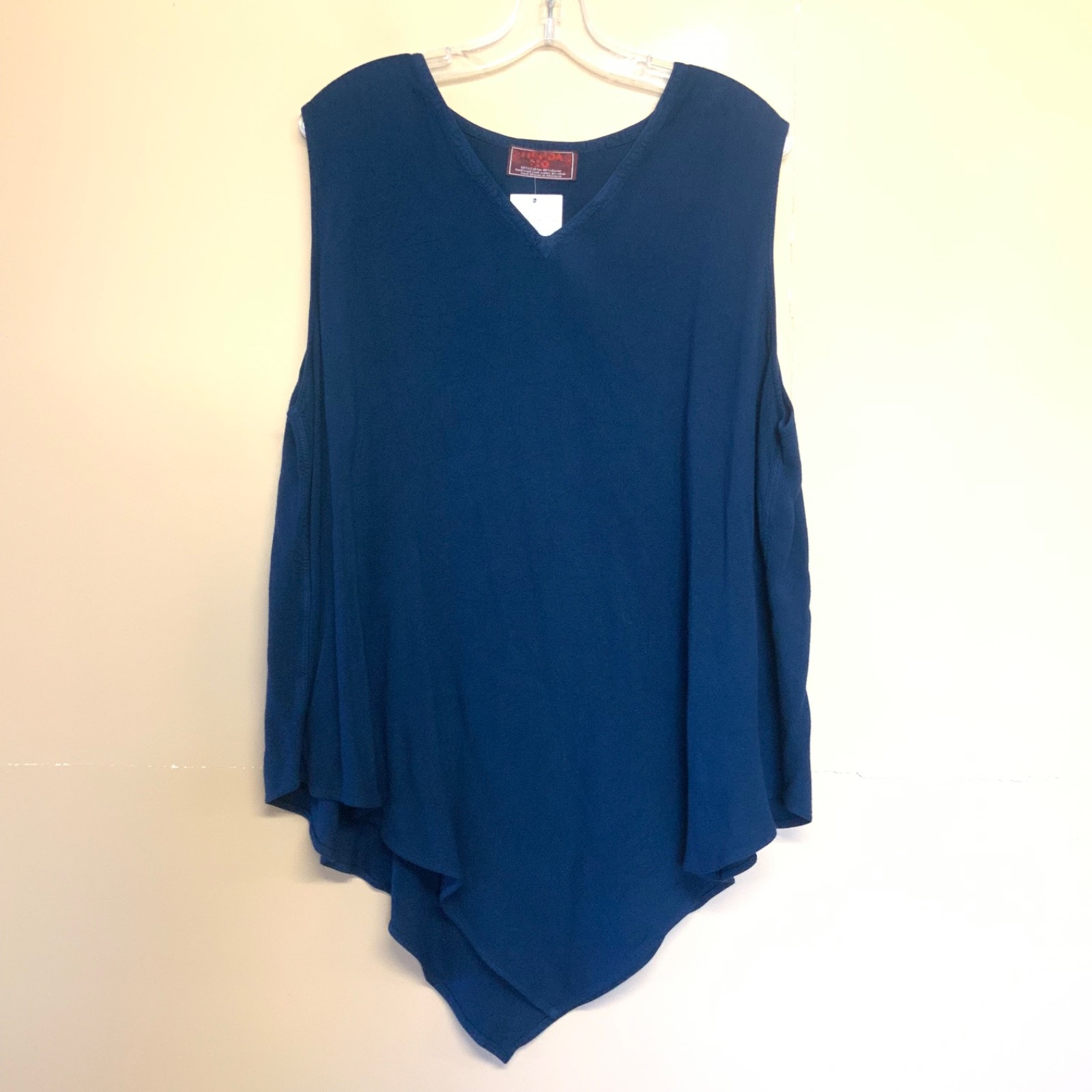 NWT Tienda Ho Monsoon Tank Deep Blue One Size Handwoven in Morocco