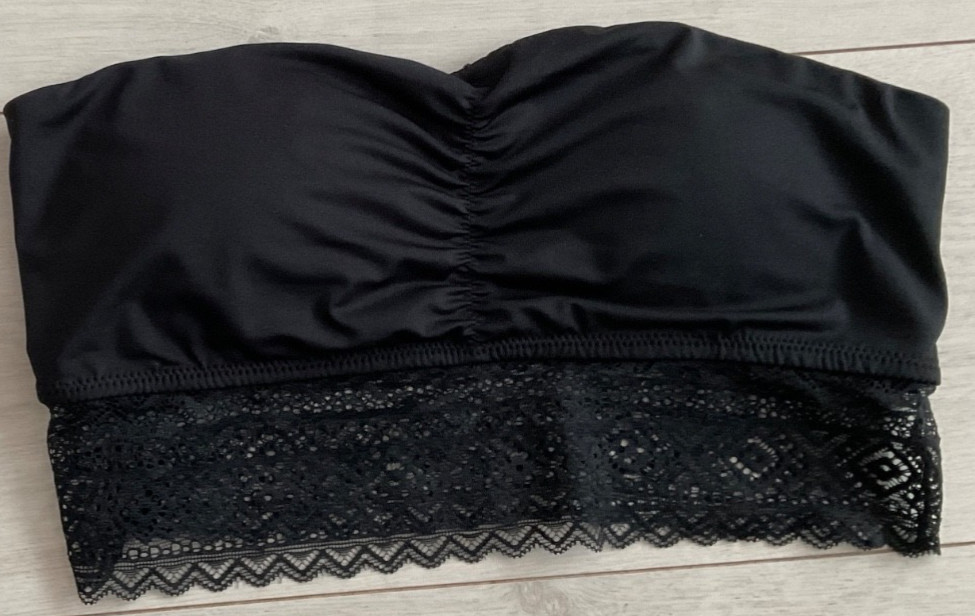 Matalan black none wired bra/bralette size L. NEW