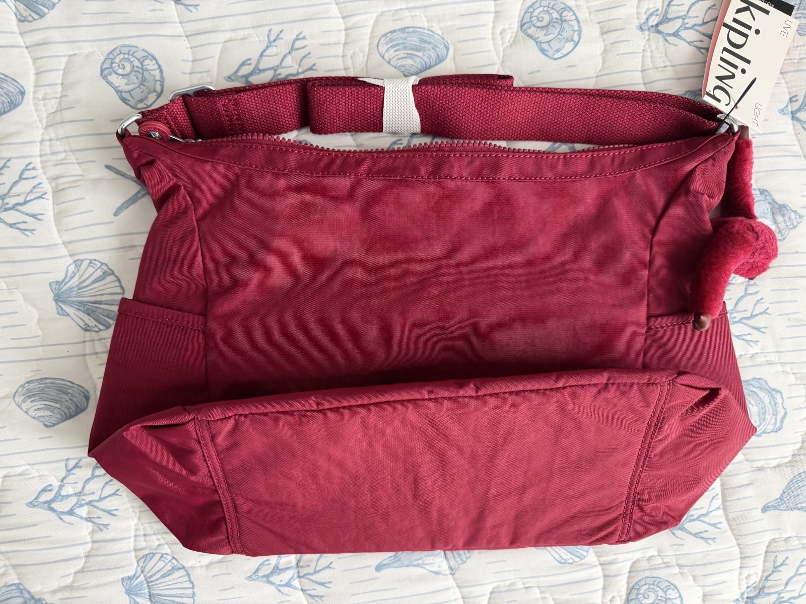 Kipling Alenya Crossbody Bag Deep Burgundy Red Lightweight Travel Purse NEW