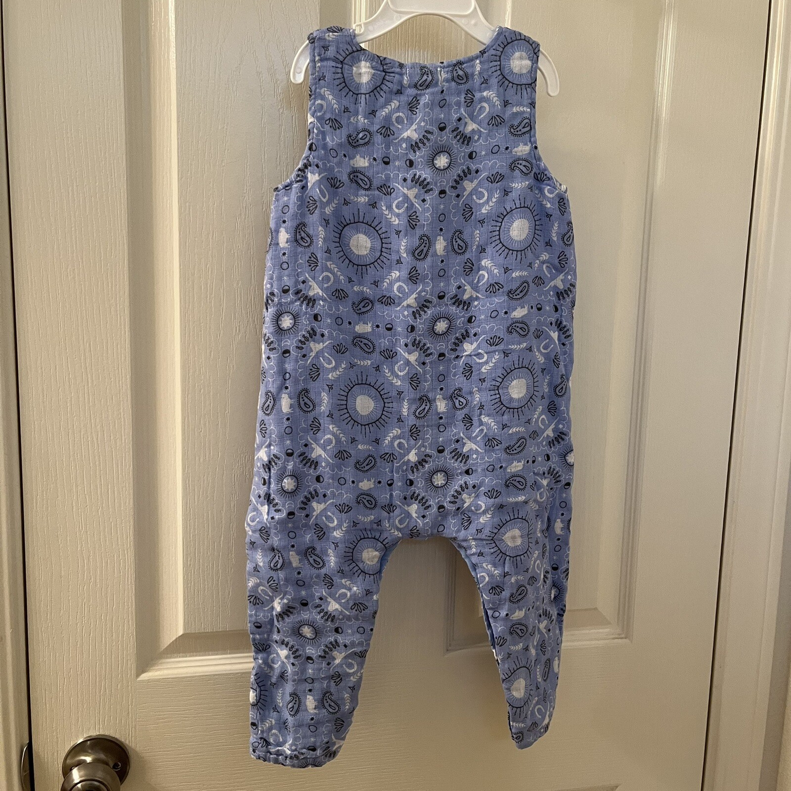 Angel Dear Bandana Western Jumpsuit Romper Muslin Cotton Size 18-24 Months NWT