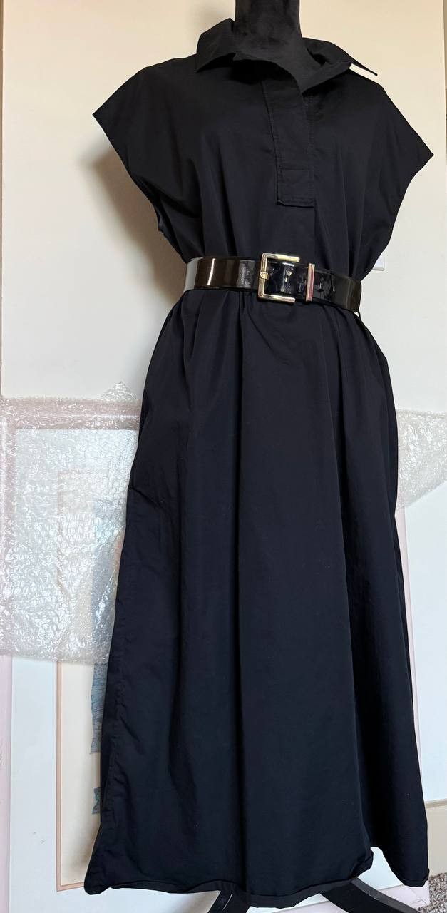 COS Womens Cotton Maxi Wrap Dress Sleeveless Surplice Button Up US Size 14