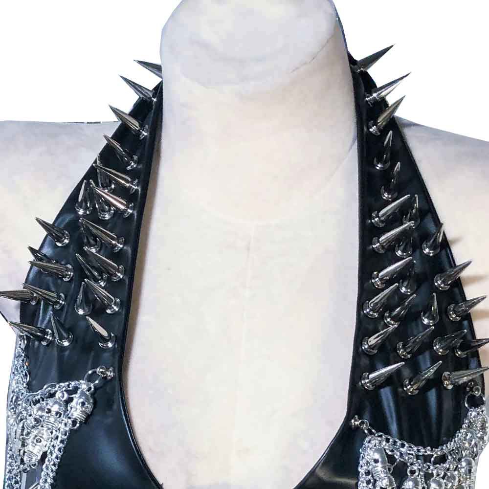 Goth Tops ALT Gothic Tank Y2K Punk Rock Clothes Grunge Spiked Emo Clothing