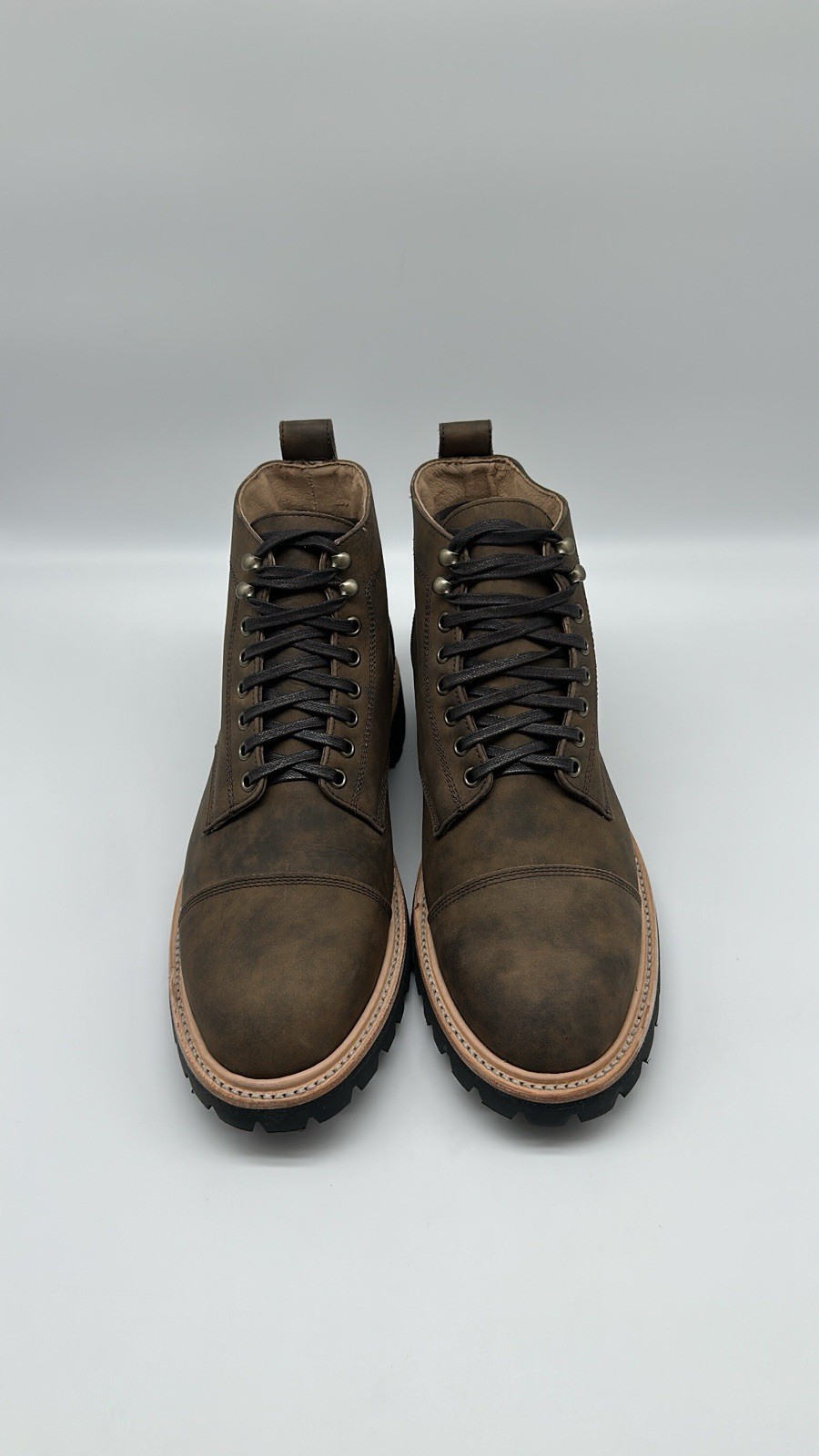 Taylor Stitch Cap Toe L.E. The Moto Boot in Espresso Grizzly Men’s Sz 10.5 D NEW