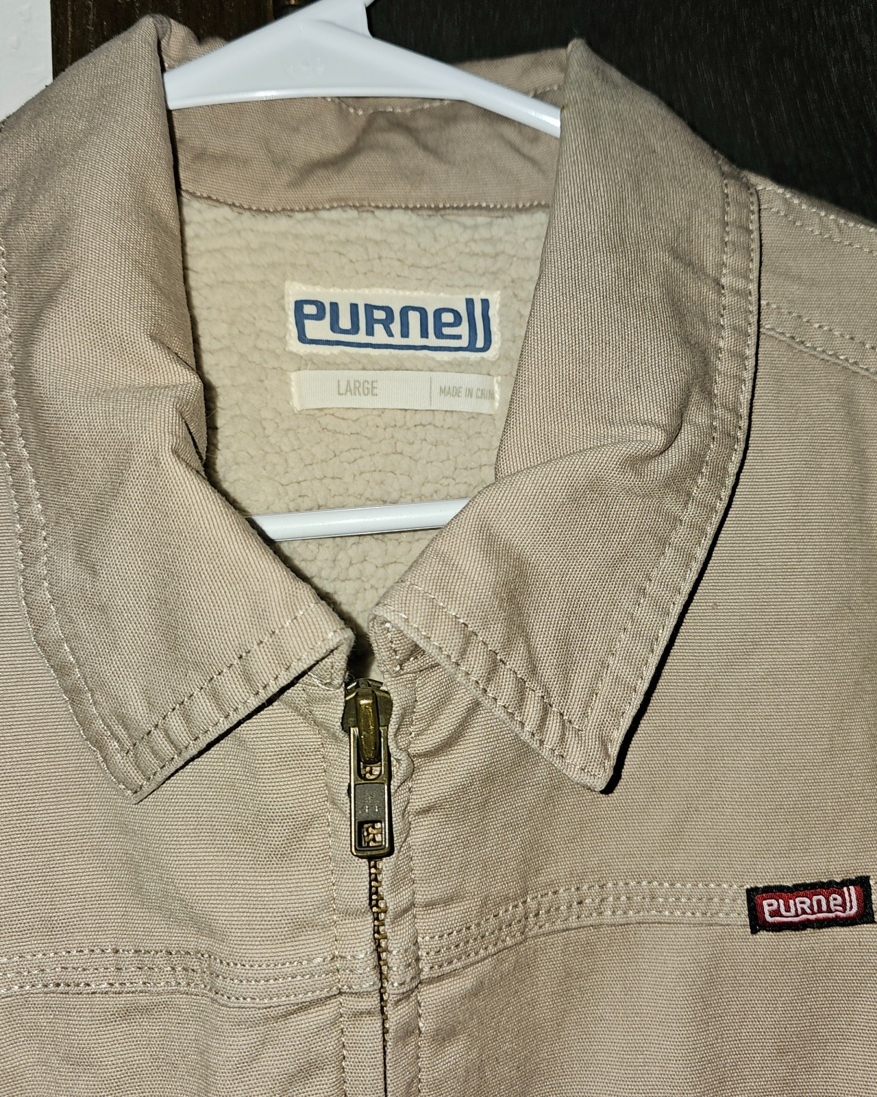 Purnell Rockabilly canvas Never Worn Sherpa lined lightweight sz L men COOL
