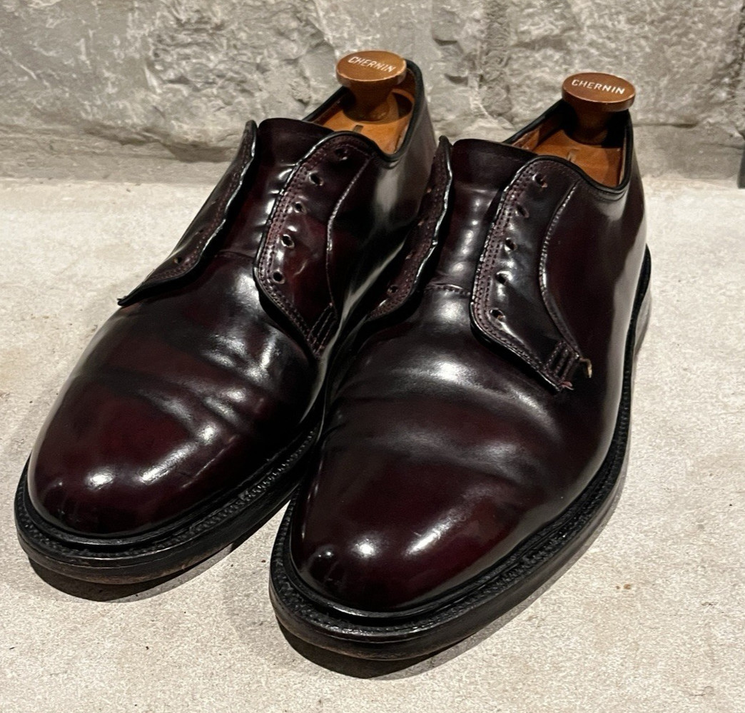 Rare Alden x Abercrombie & Fitch 1960’s Color 8 Shell Cordovan PTB 8.5 E V-Cleat